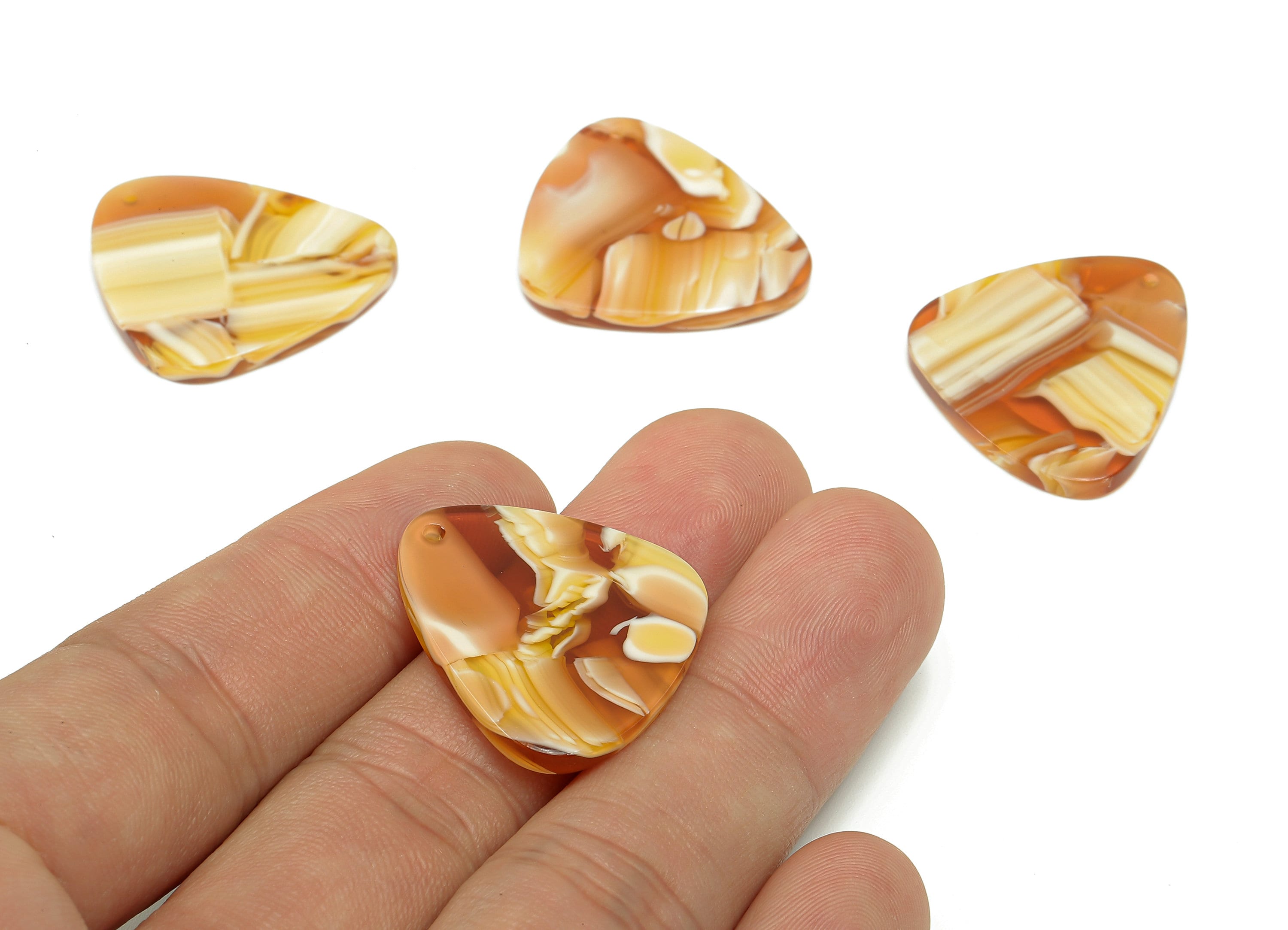 Acetate Geometric Earrings Charms - Shield Earring - Acetate Pendant - Earring Findings - Color Code: A188 - 28x23.4x2.5mm - AC1259-A188 - DOMEDBAZAAR