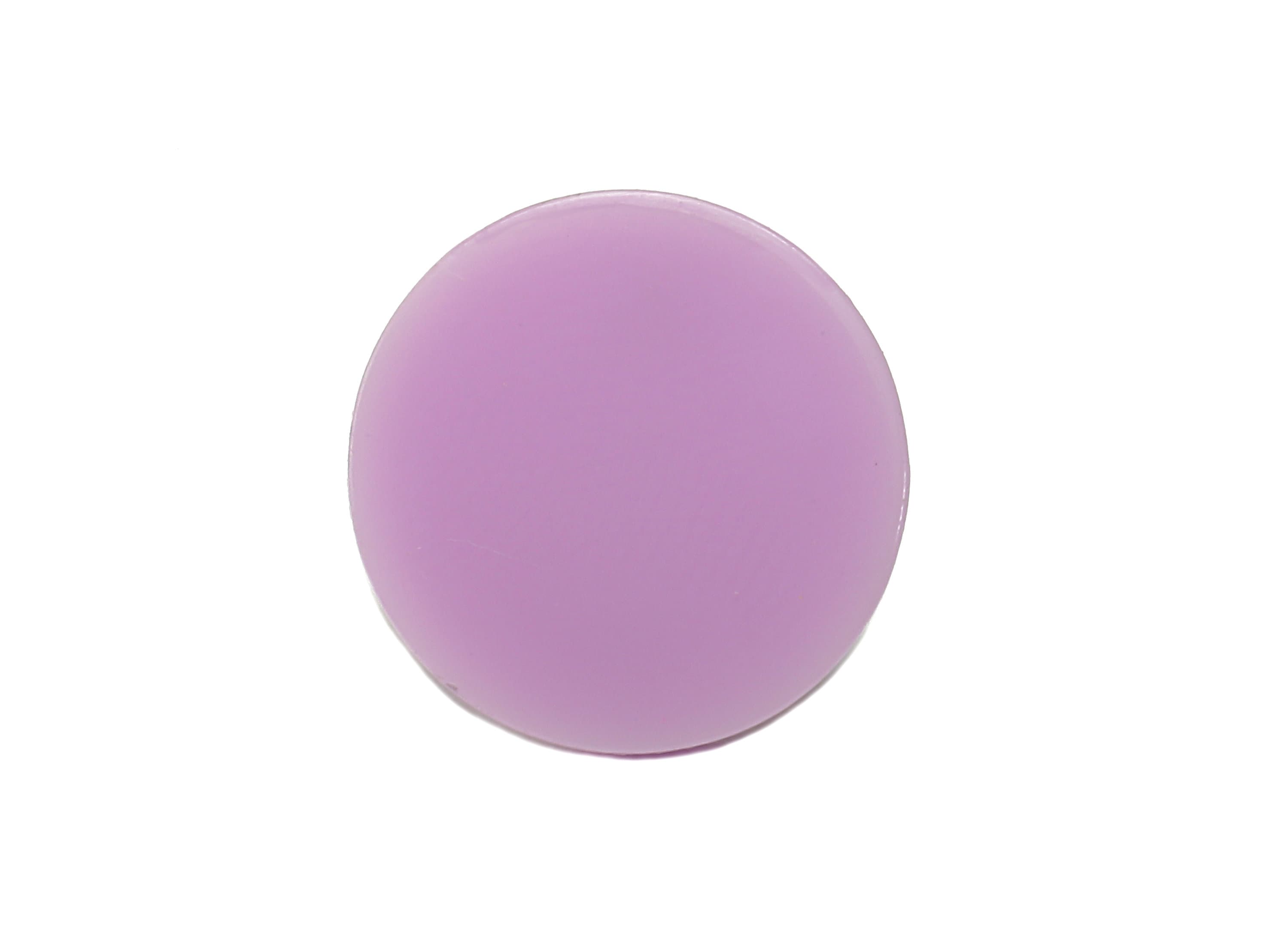 Acrylic Round Stud Earring - Purple Circle Earrings Post - 316 Stainless Steel Stud - Color Code: A675 - 14.2x14.17x2.15mm - AC2554-A675 - DOMEDBAZAAR