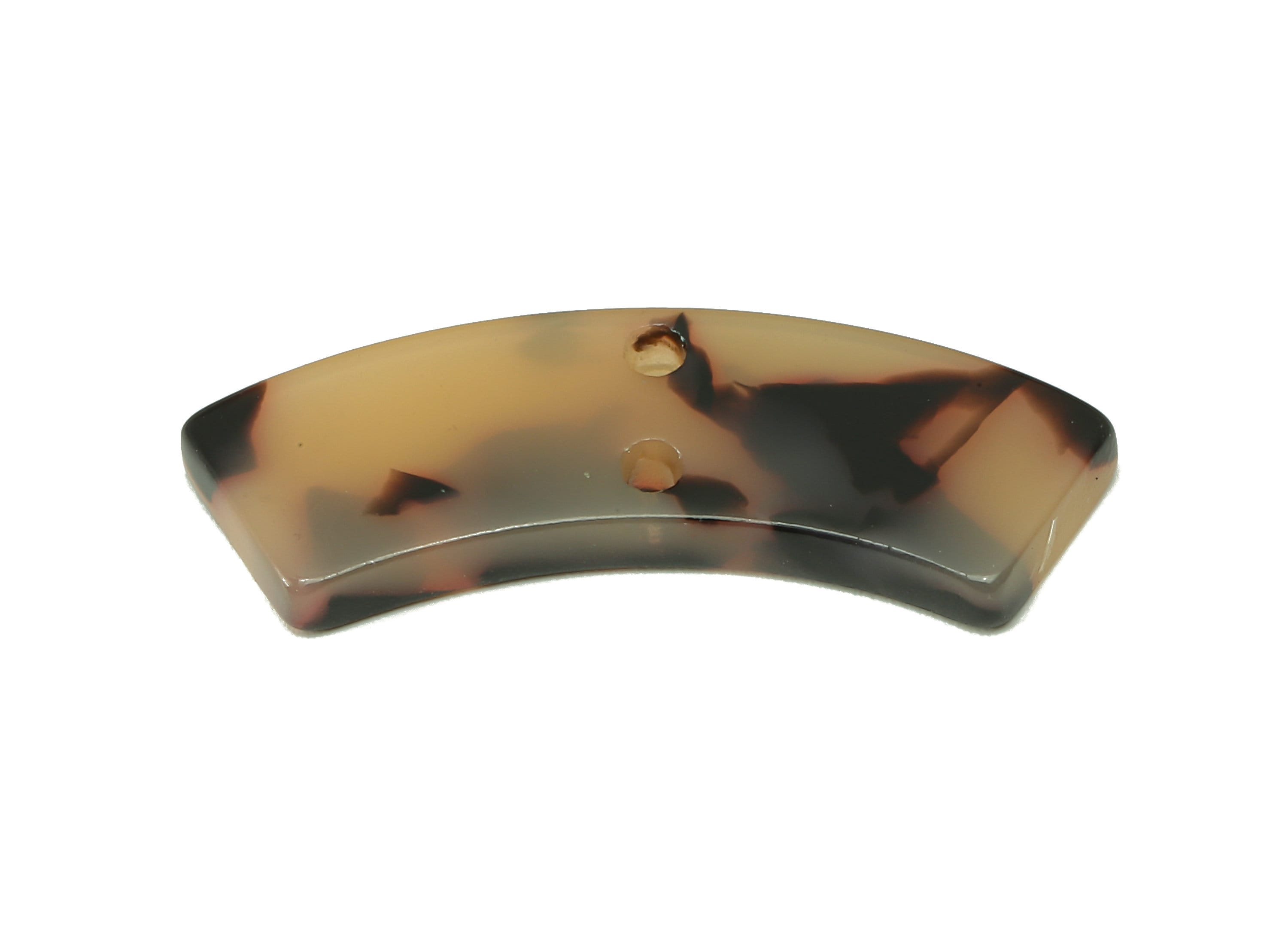 Acrylic Connectors - Acrylic Tortoise Shell Earrings - Earrings and Necklace Connectors - 2 Holes - Color Code: A07 - 29x8.8x3mm -AC1557-A10 - DOMEDBAZAAR