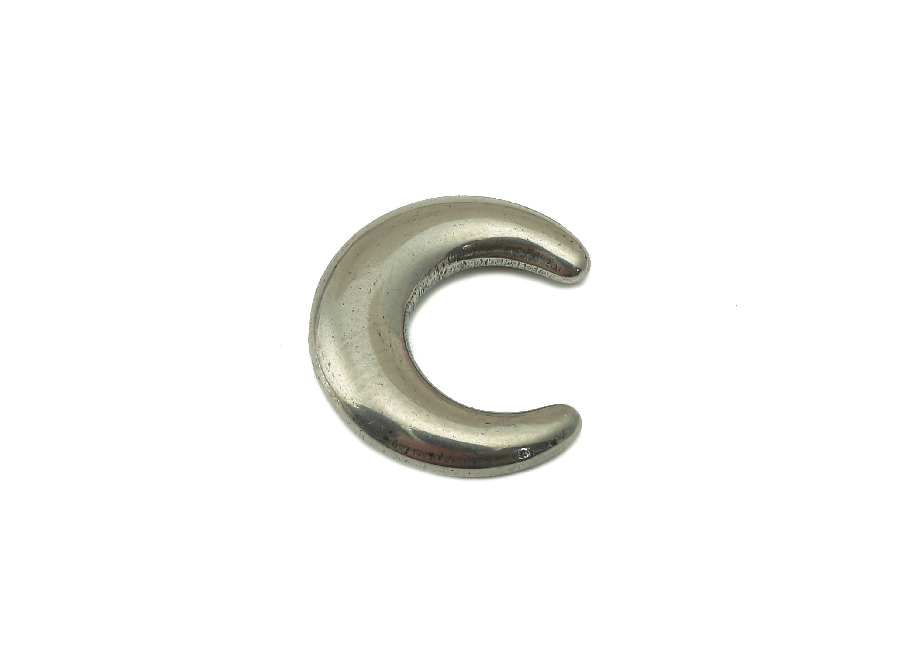 Stainless Steel Crescent Earring Charms - Stainless Steel Moon Charm - Stainless Steel Charm - Jeweler Supplies -10.5x 8.89x 3.45mm - SS1430 - DOMEDBAZAAR
