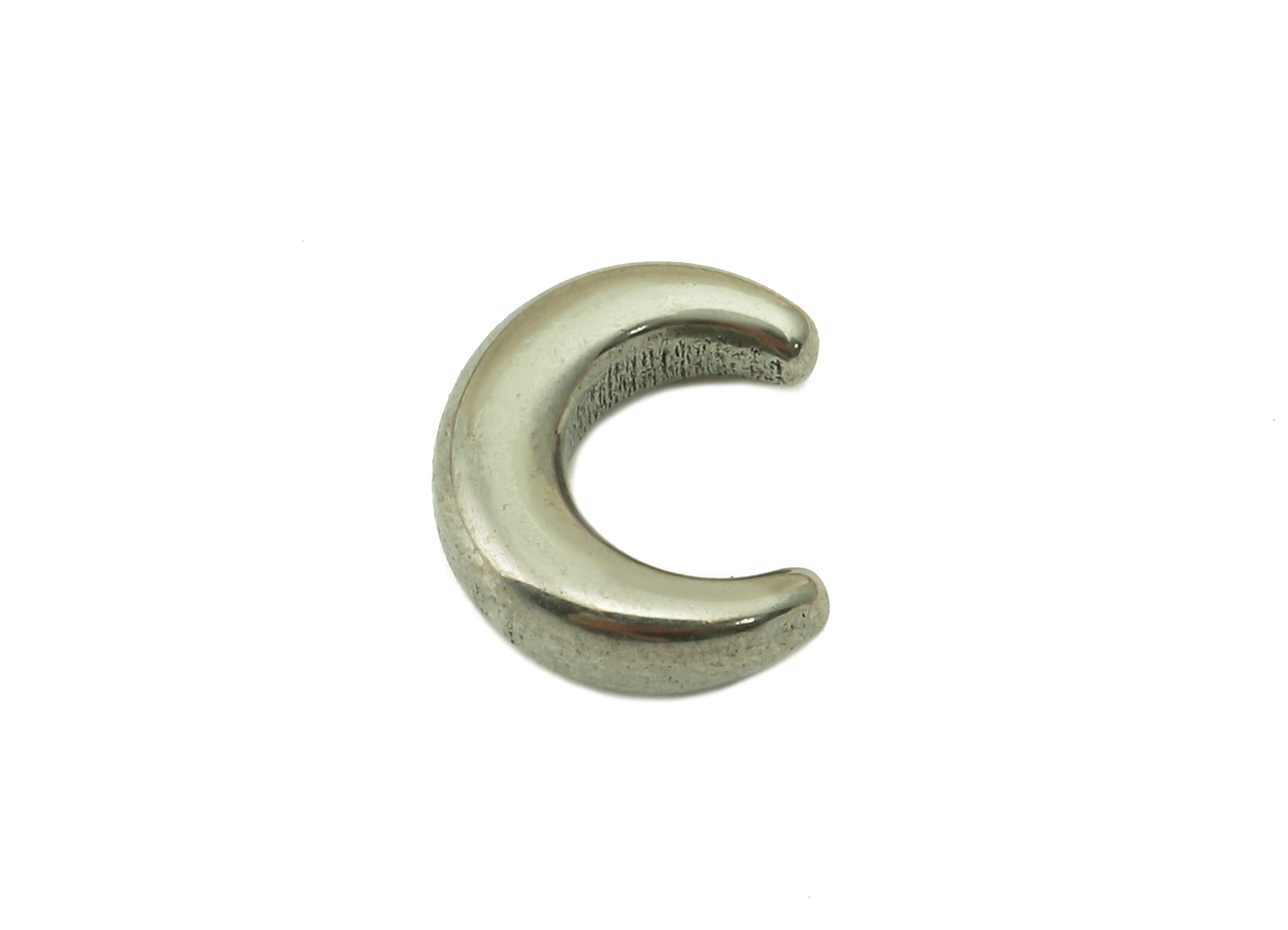 Stainless Steel Crescent Earring Charms - Stainless Steel Moon Charm - Stainless Steel Charm - Jeweler Supplies -10.51 x8.89x3.45mm - SS1431 - DOMEDBAZAAR
