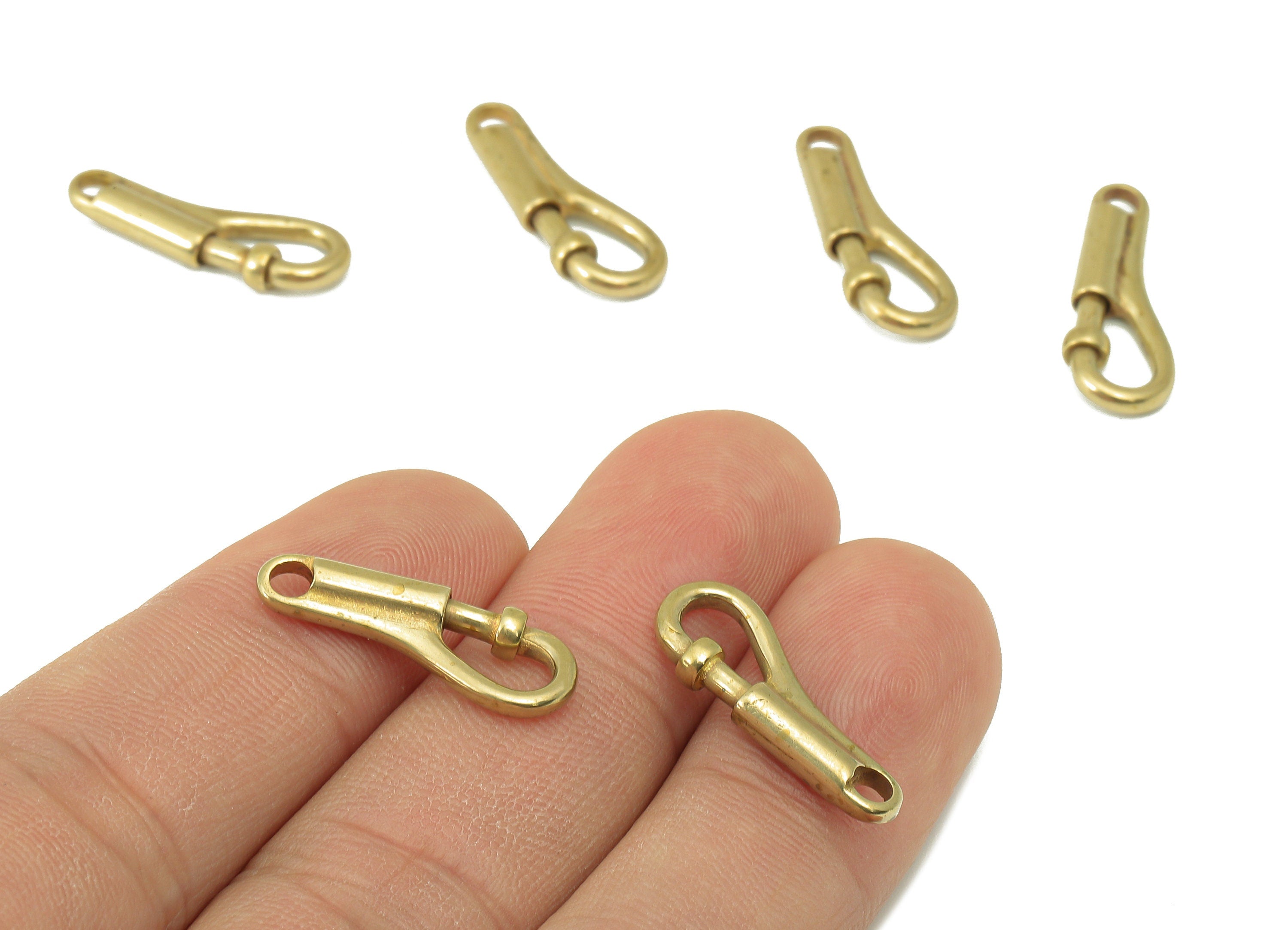 Brass Lobster Claw Clasps -Raw Brass Parrot Clasp -Jewelry Supplies - For Bracelet - For Necklace - 22.16 x 7.7 x 3.24mm - PP8296 - DOMEDBAZAAR