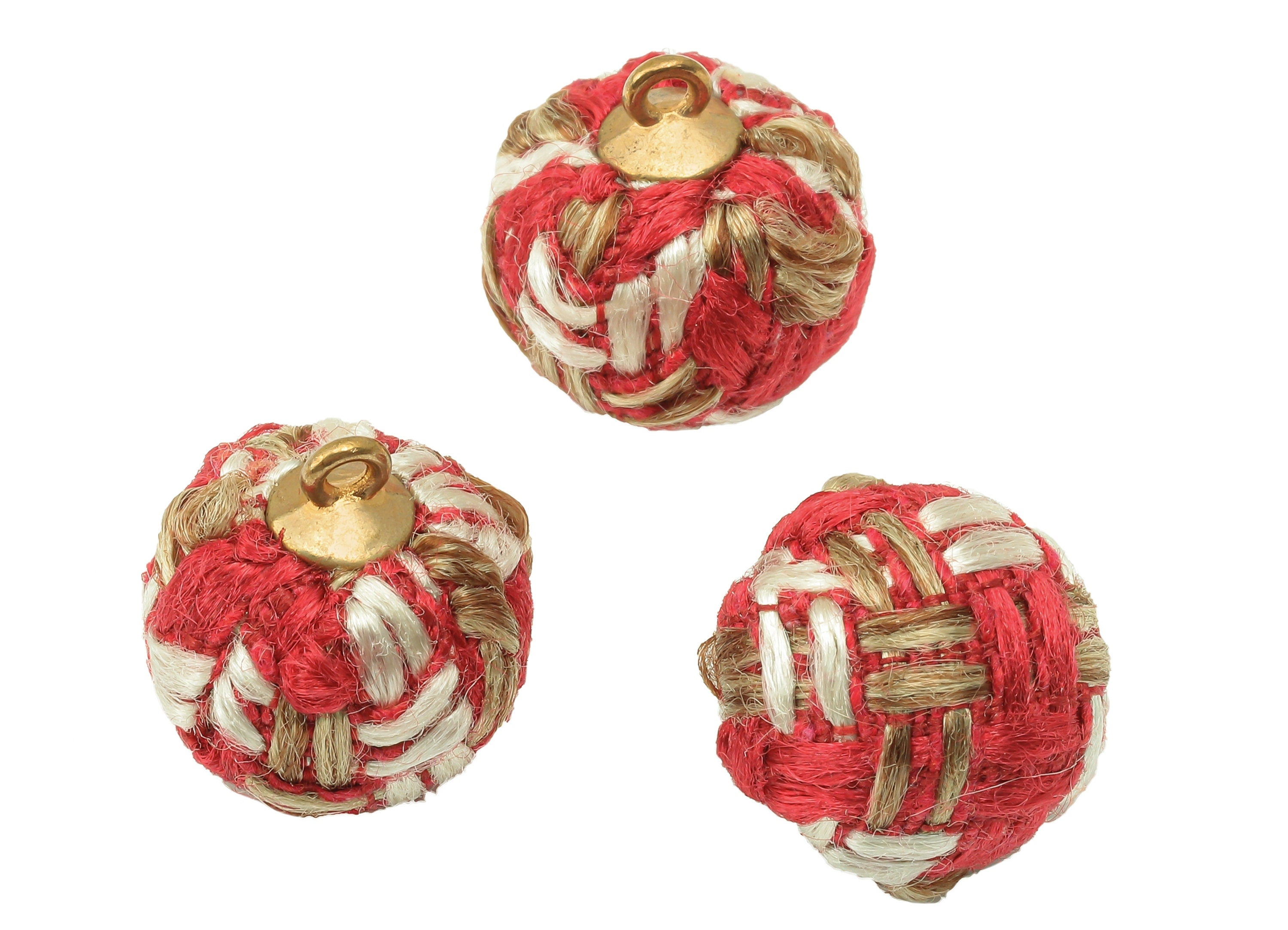 Pom Pom Earring Charms - Fur Ball Pendant - Aluminum Alloy - Earring Findings - Jewelry Accessories - 18 x 15 x 15mm - TT1003 - DOMEDBAZAAR