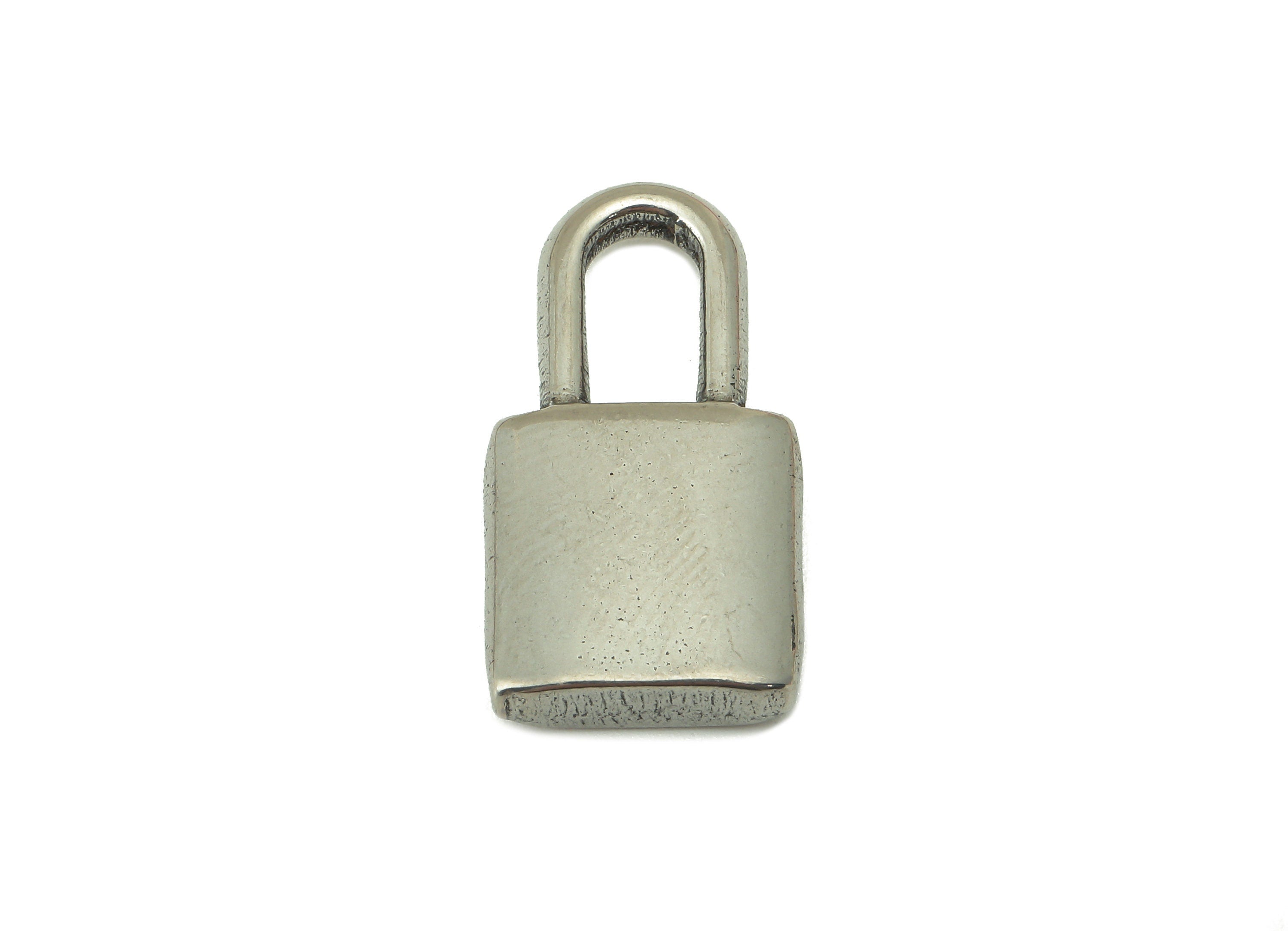 Stainless Steel Lock Earring Charm - Steel Fetter Earring Charm -304 Stainless Steel - Steel Padlock Charm -26.1 x 13.76 x 4.62mm - SS1437 - DOMEDBAZAAR