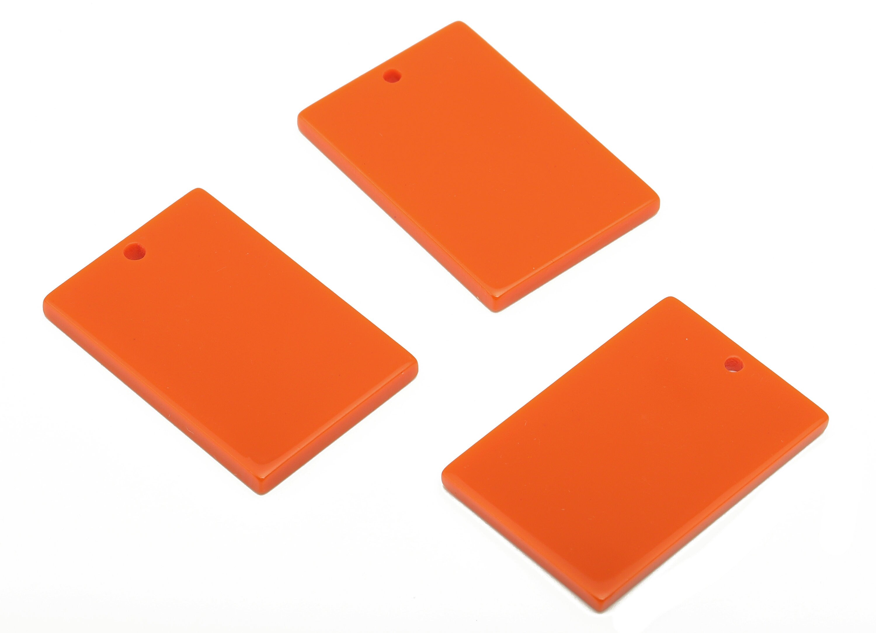 Acetate Rectangle Charms - Acrylic Rectangle Earrings - Rectangle Earrings and Pendant - Color Code: A808 - 27.44x18.49x2.09mm - AC1759-A808 - DOMEDBAZAAR