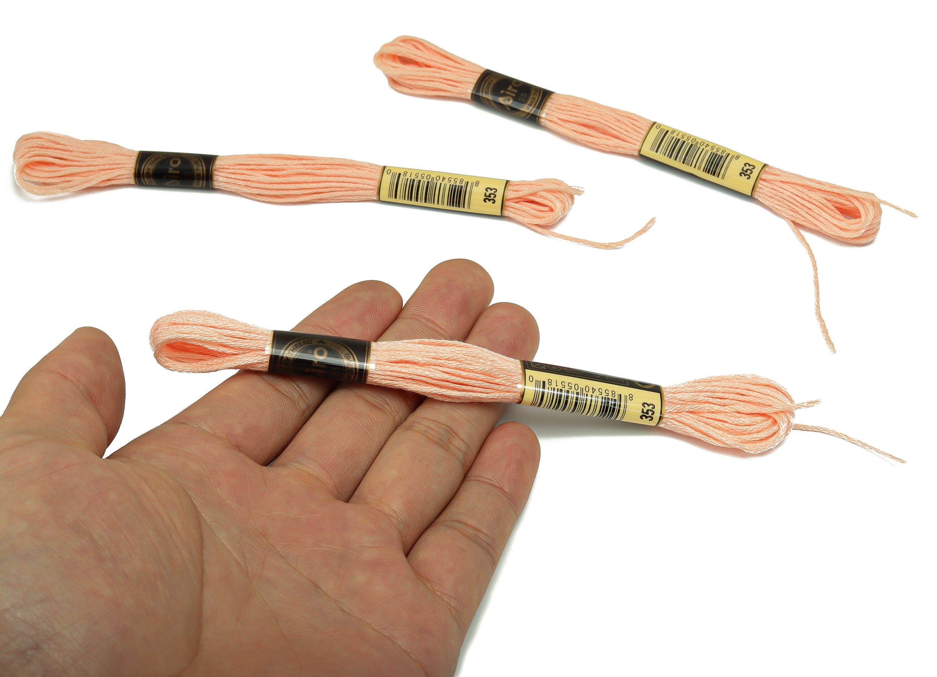 Embroidery Floss - 12 Skeins of 8 meters - Embroidery Thread - Cross Stitch Floss - Embroidery Accessories - HM1055-353 - DOMEDBAZAAR