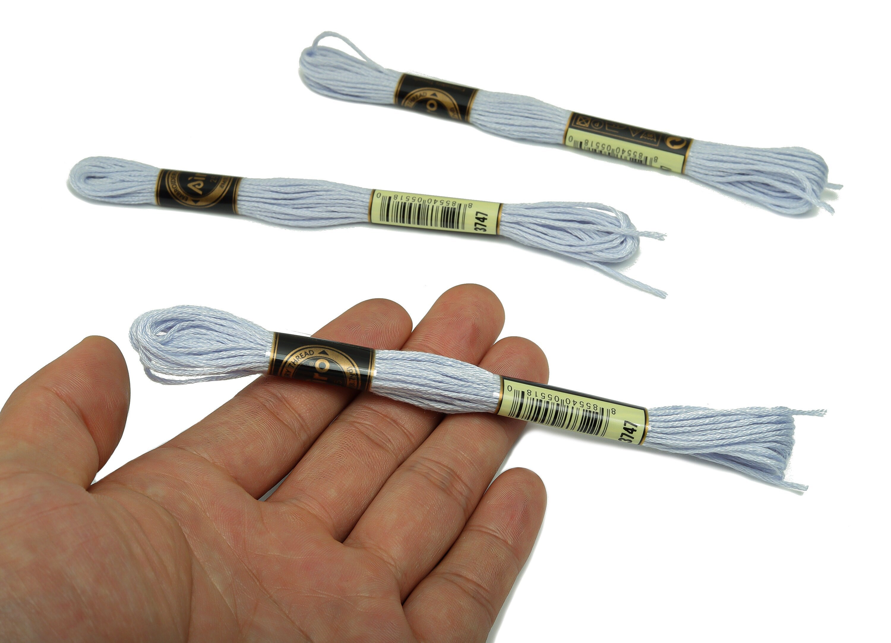 Embroidery Floss - 12 Skeins of 8 meters - Embroidery Thread - Cross Stitch Floss - Embroidery Accessories - HM1055-3747 - DOMEDBAZAAR