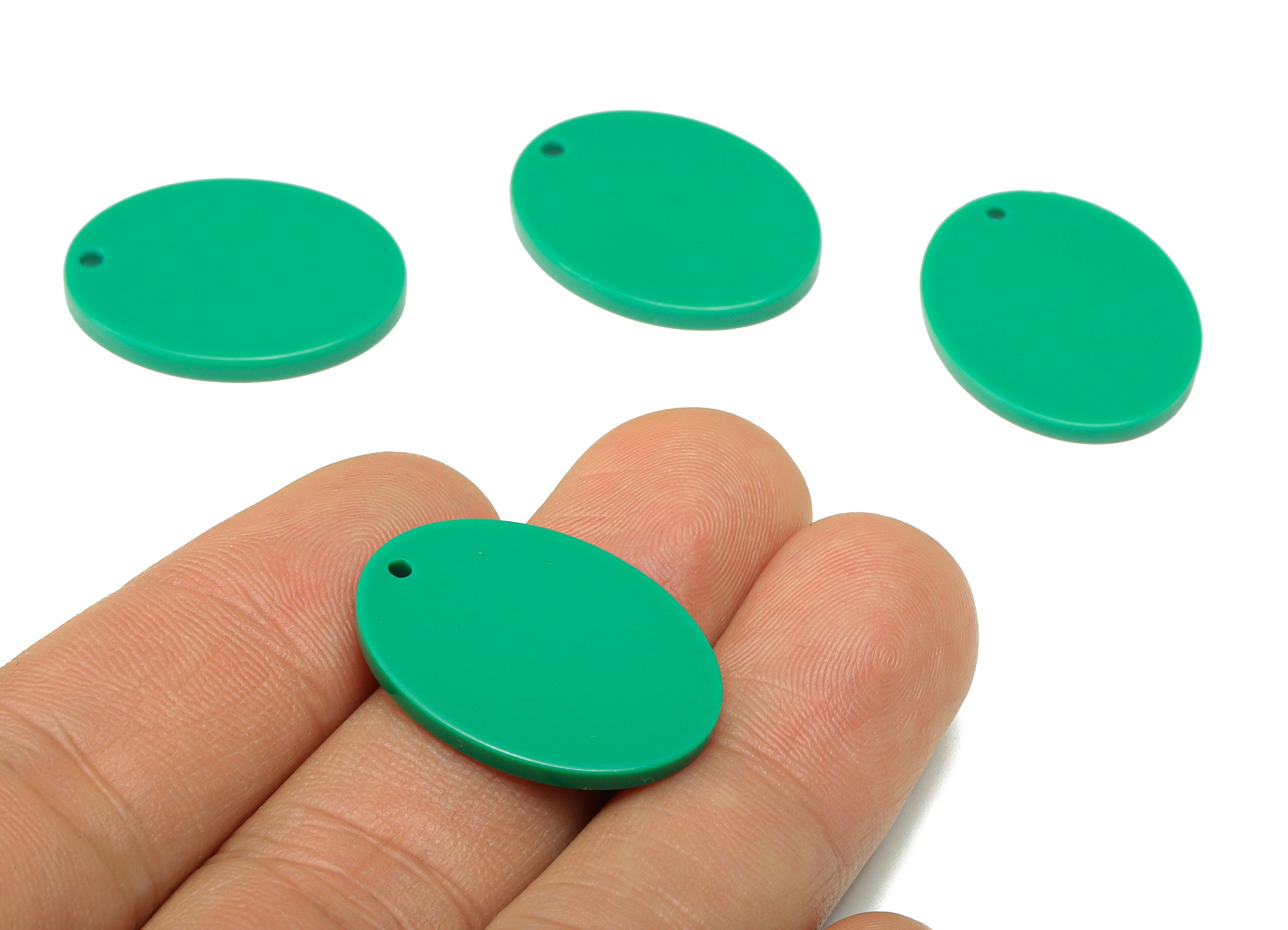 Acrylic Earring Charms - Tortoise Shell Earrings - Oval Shaped Pendant - Earring Findings - Color Code: A346- 25.8x19.75x2.28mm- AC1327-A346 - DOMEDBAZAAR