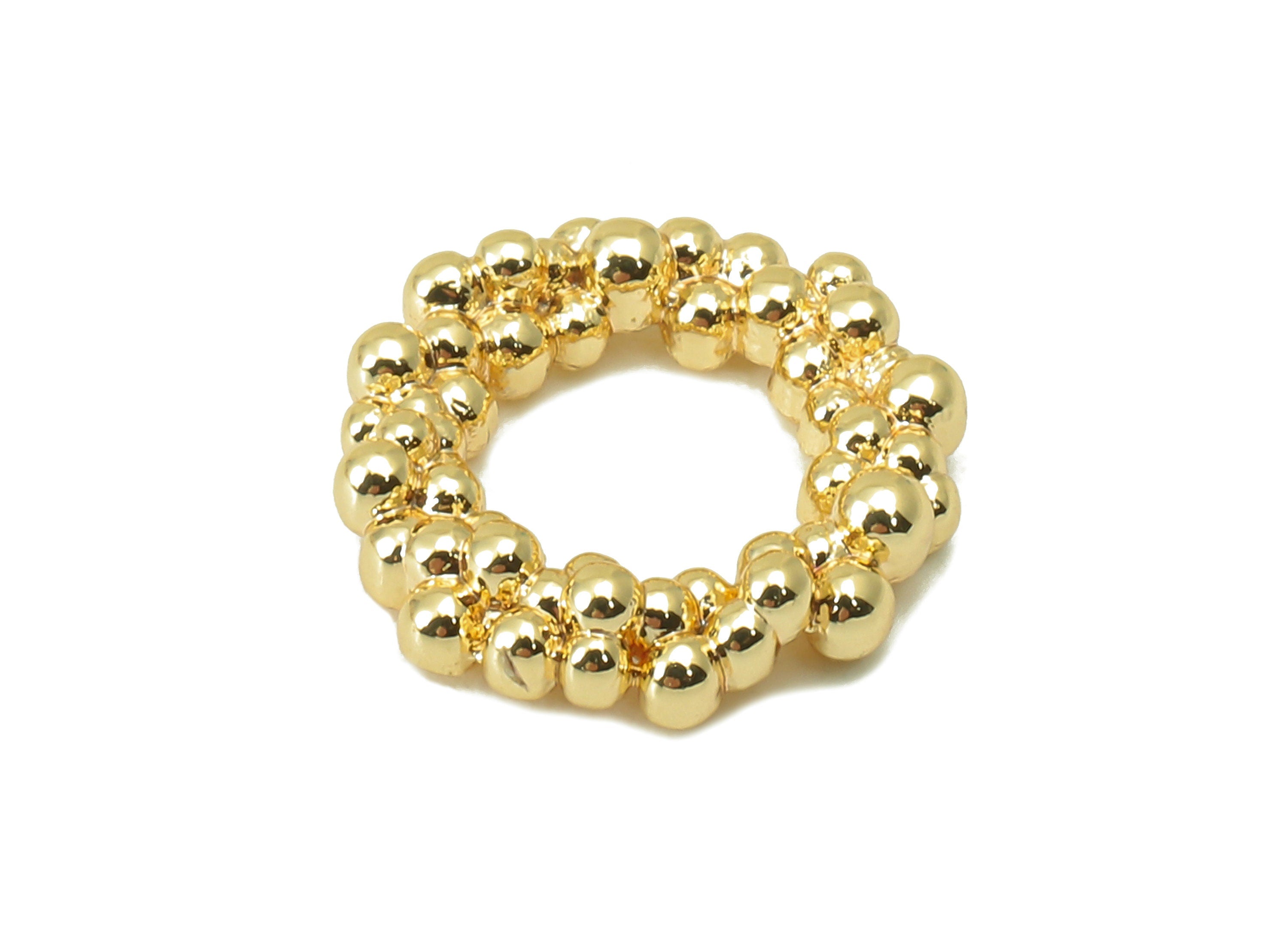 Brass Round Charm - Brass Gold Bead Charm - Brass Semi Circle Charm - 18K Real Gold Plated -Jewelry Making - 11.7x11.7x 2.8mm- RGP5994 - DOMEDBAZAAR