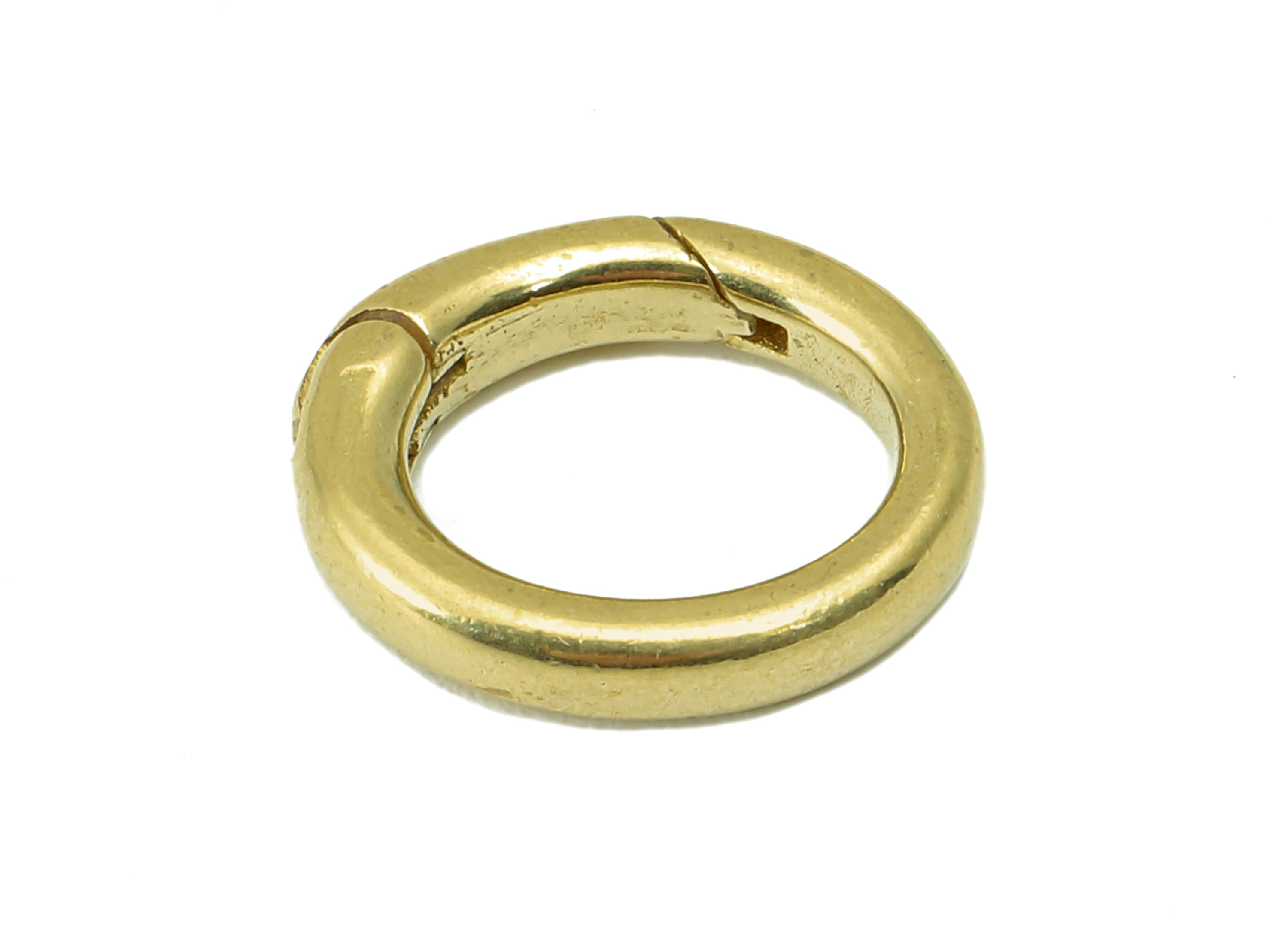 Brass Round Clasps - Raw Brass Oval O Clasp -Brass Hoop Clasp Circle - Jewelry Supplies - For Necklace -13.66x11.6x 3.09mm - PP8297 - DOMEDBAZAAR