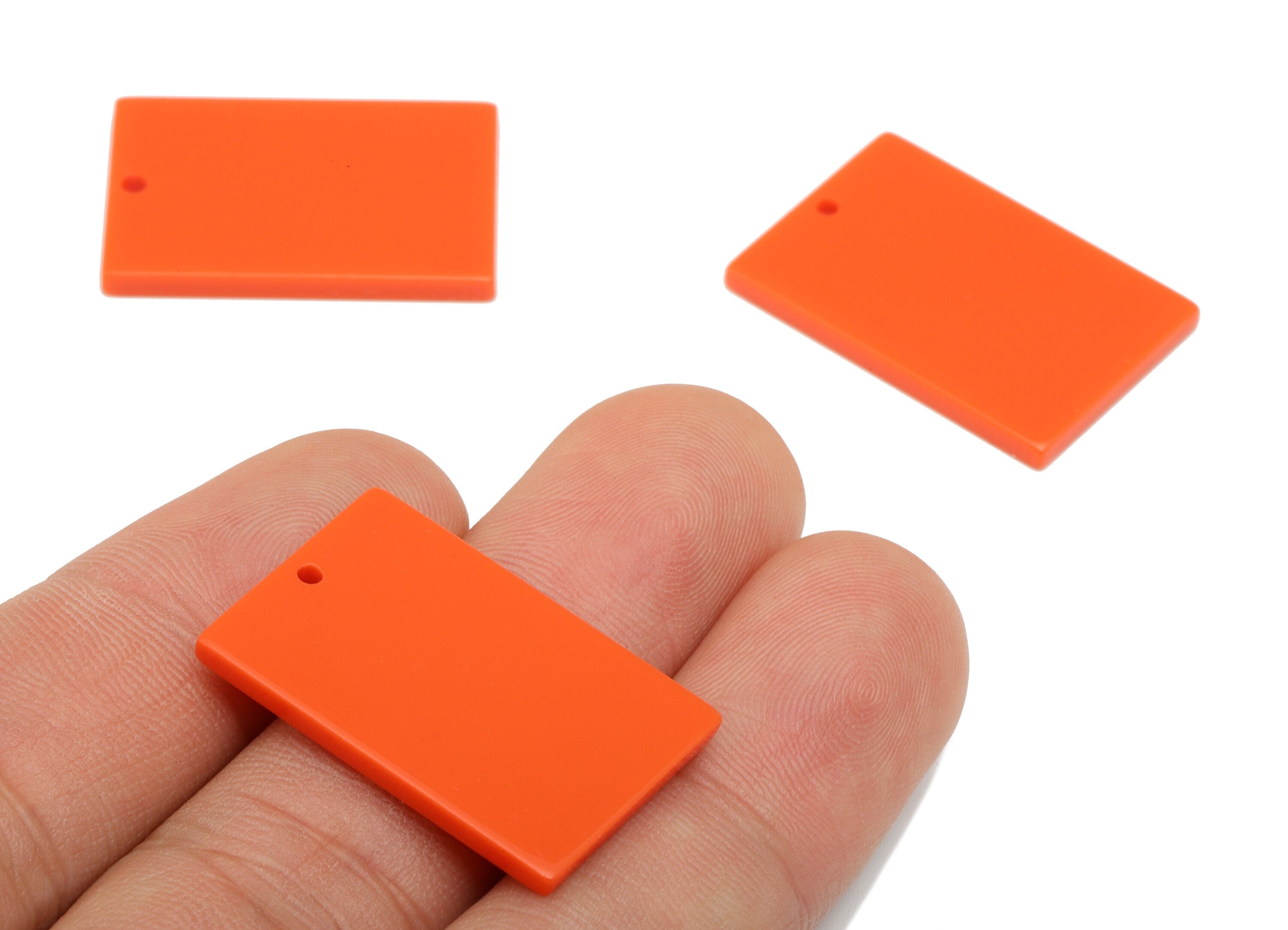 Acetate Rectangle Charms - Acrylic Rectangle Earrings - Rectangle Earrings and Pendant - Color Code: A808 - 27.44x18.49x2.09mm - AC1759-A808 - DOMEDBAZAAR