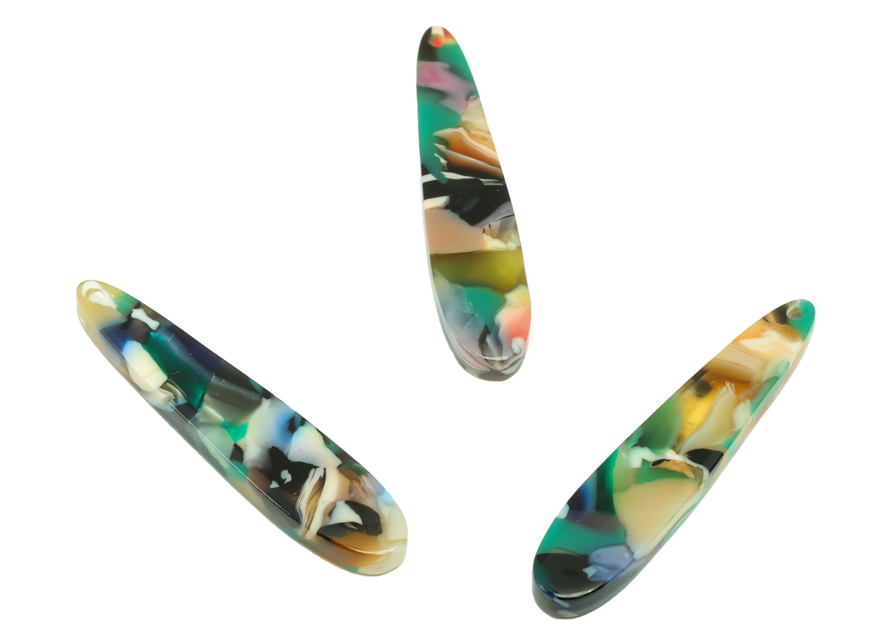 Acetic Acid Stick Charms - Long Bar Earring and Pendant - Earring Findings - Jewelry Making - Color Code: A893 -34x6.87x2.77mm - AC1644-A893 - DOMEDBAZAAR