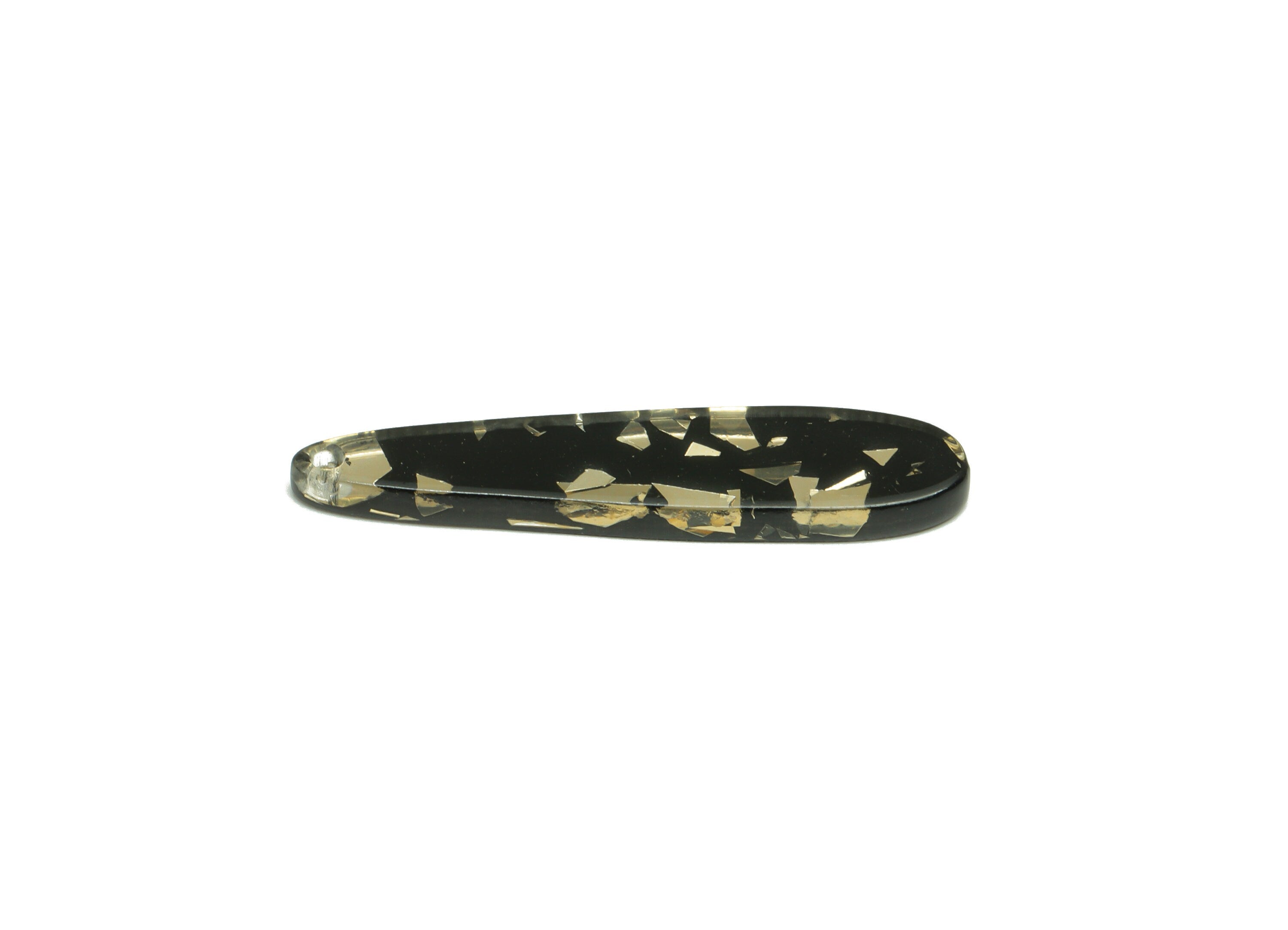 Acetic Acid Stick Charms - Long Bar Earring and Pendant - Gold Foil - Jewelry Making - Color Code: A895-34x6.87x2.77mm - AC1644-A895 - DOMEDBAZAAR