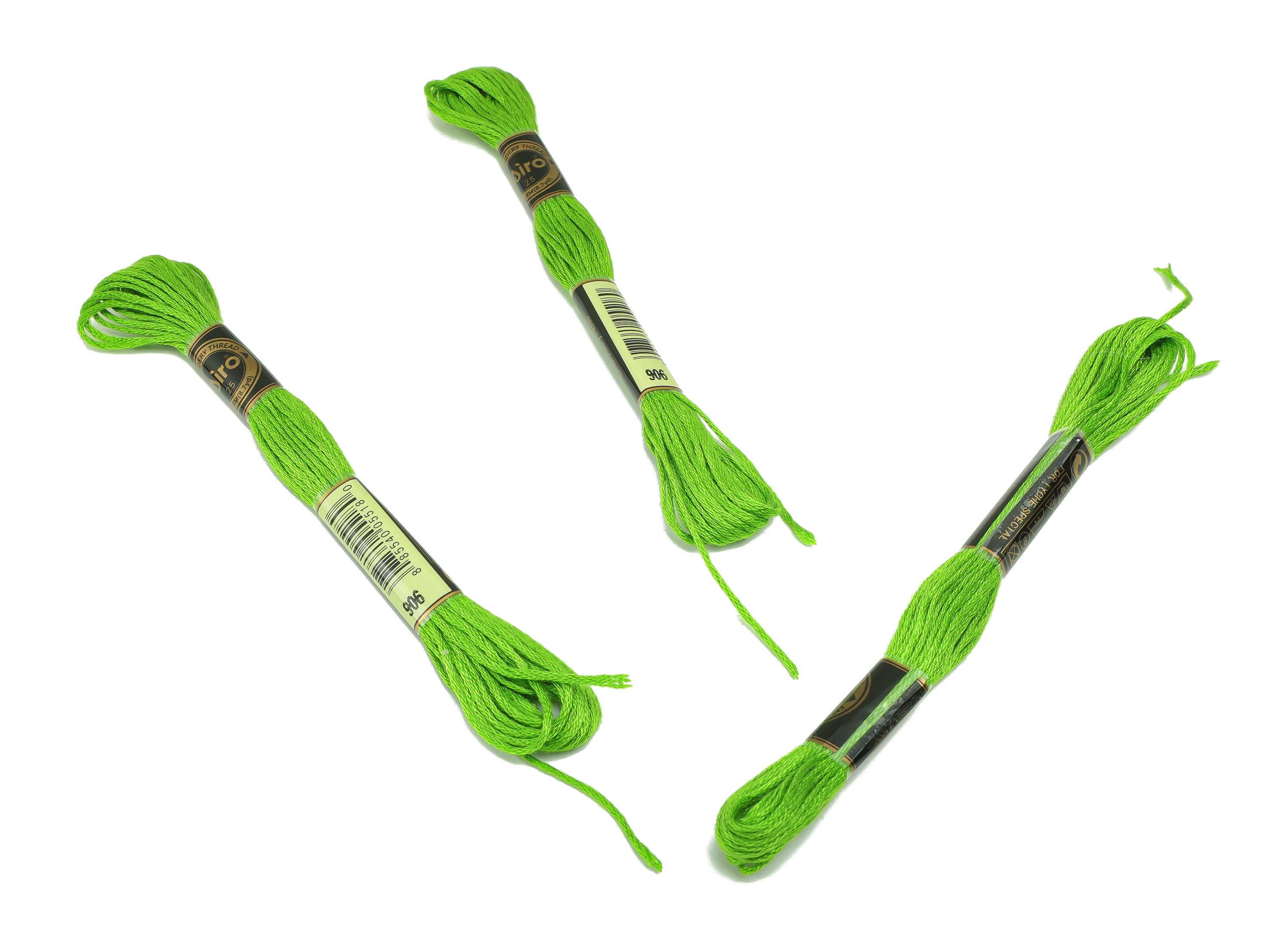 Embroidery Floss - 12 Skeins of 8 meters - Embroidery Thread - Cross Stitch Floss - Embroidery Accessories - HM1055-906 - DOMEDBAZAAR
