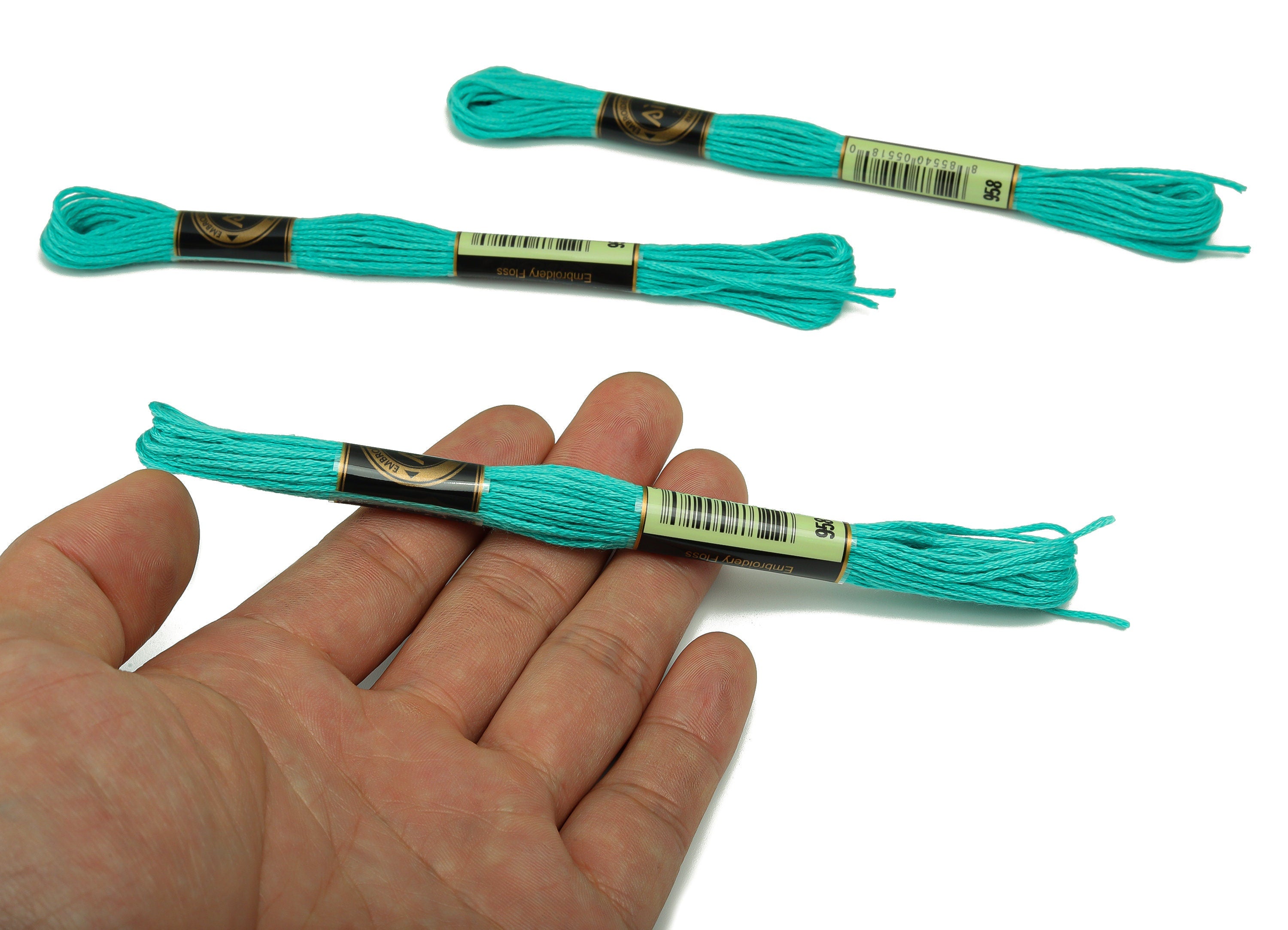 Embroidery Floss - 12 Skeins of 8 meters - Embroidery Thread - Cross Stitch Floss - Embroidery Accessories - HM1055-958 - DOMEDBAZAAR