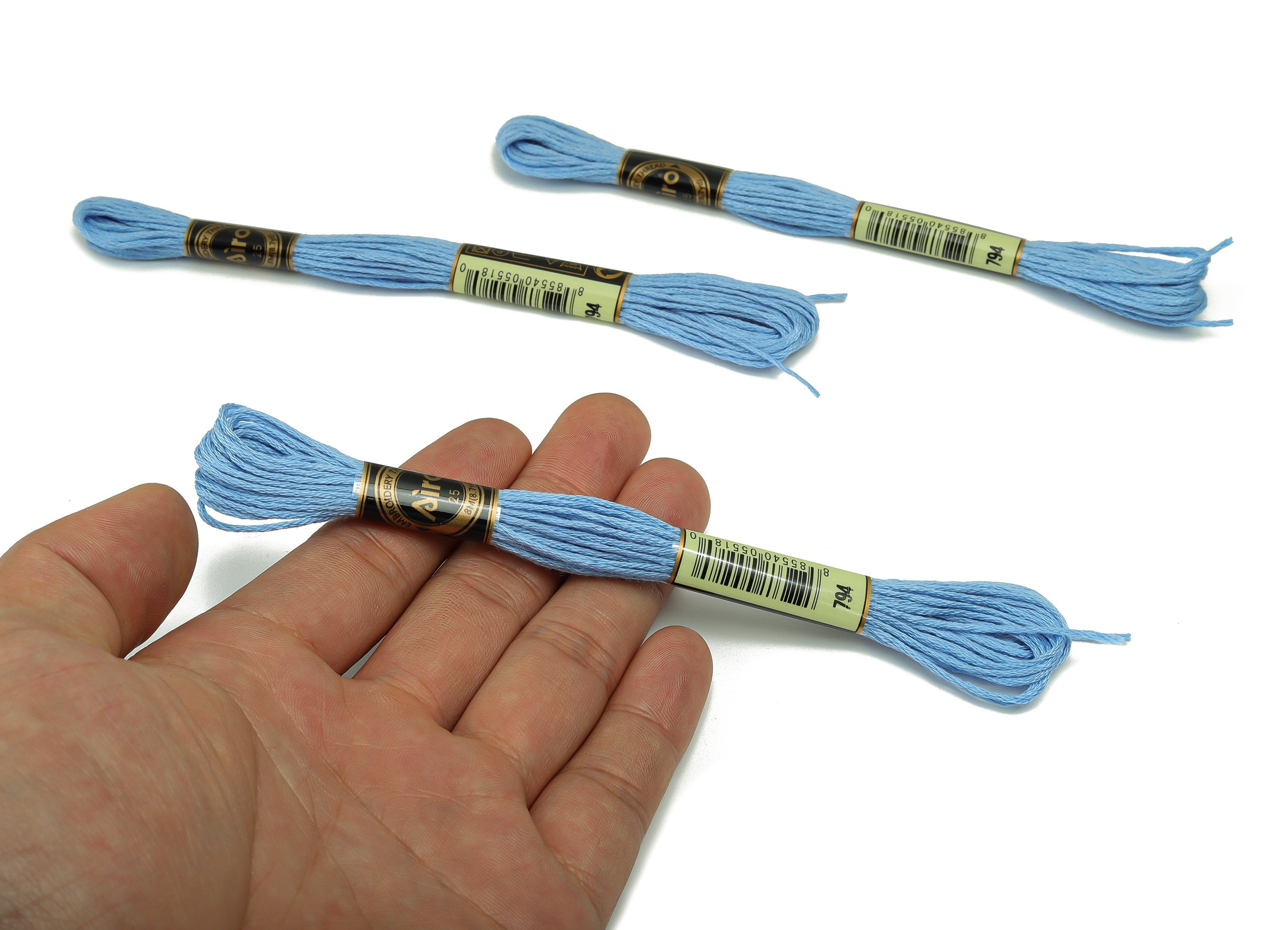 Embroidery Floss - 12 Skeins of 8 meters - Embroidery Thread - Cross Stitch Floss - Embroidery Accessories - HM1055-794 - DOMEDBAZAAR