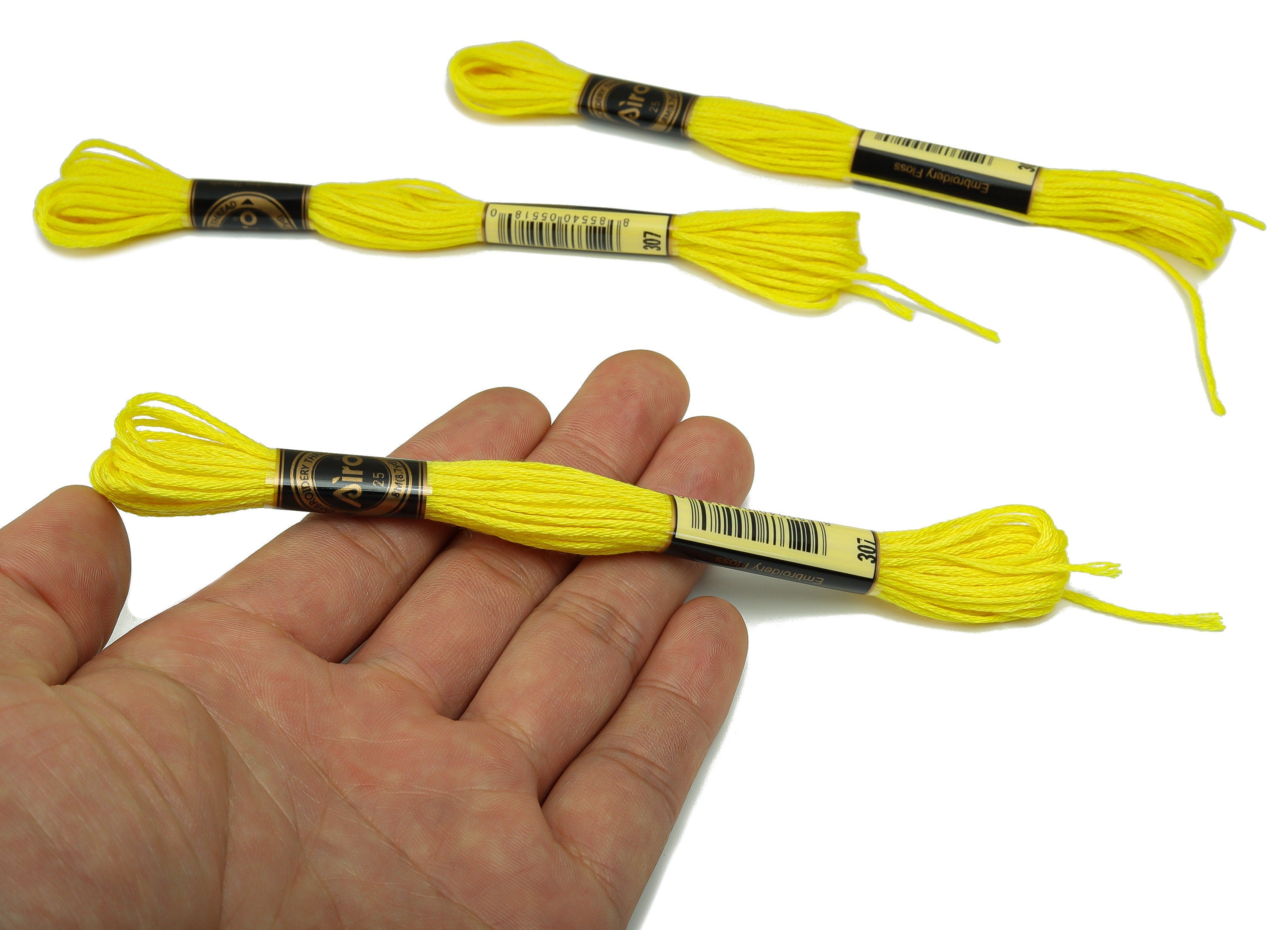 Embroidery Floss - 12 Skeins of 8 meters - Embroidery Thread - Cross Stitch Floss - Embroidery Accessories - HM1055-307 - DOMEDBAZAAR