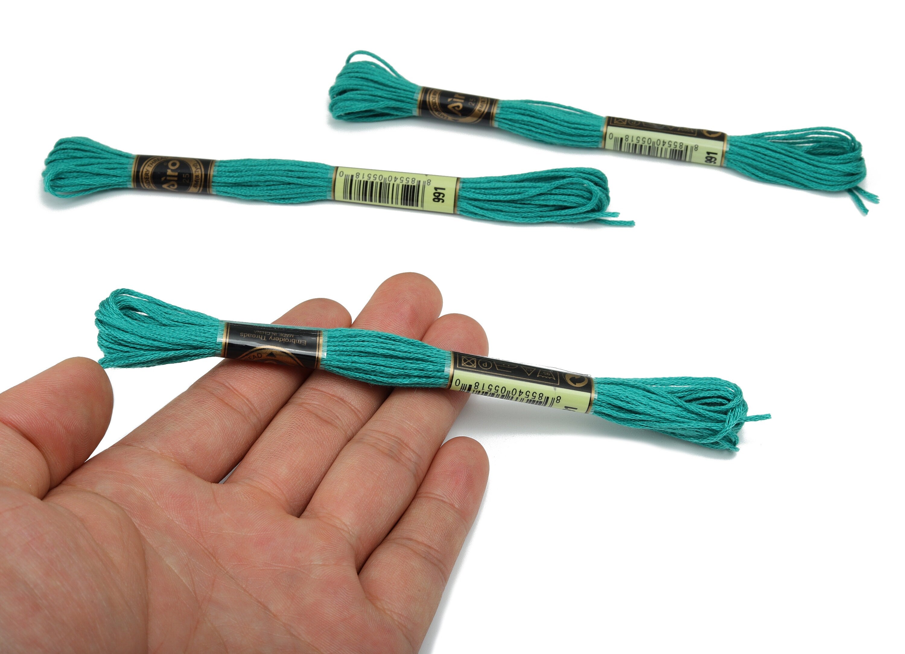 Embroidery Floss - 12 Skeins of 8 meters - Embroidery Thread - Cross Stitch Floss - Embroidery Accessories - HM1055-991 - DOMEDBAZAAR