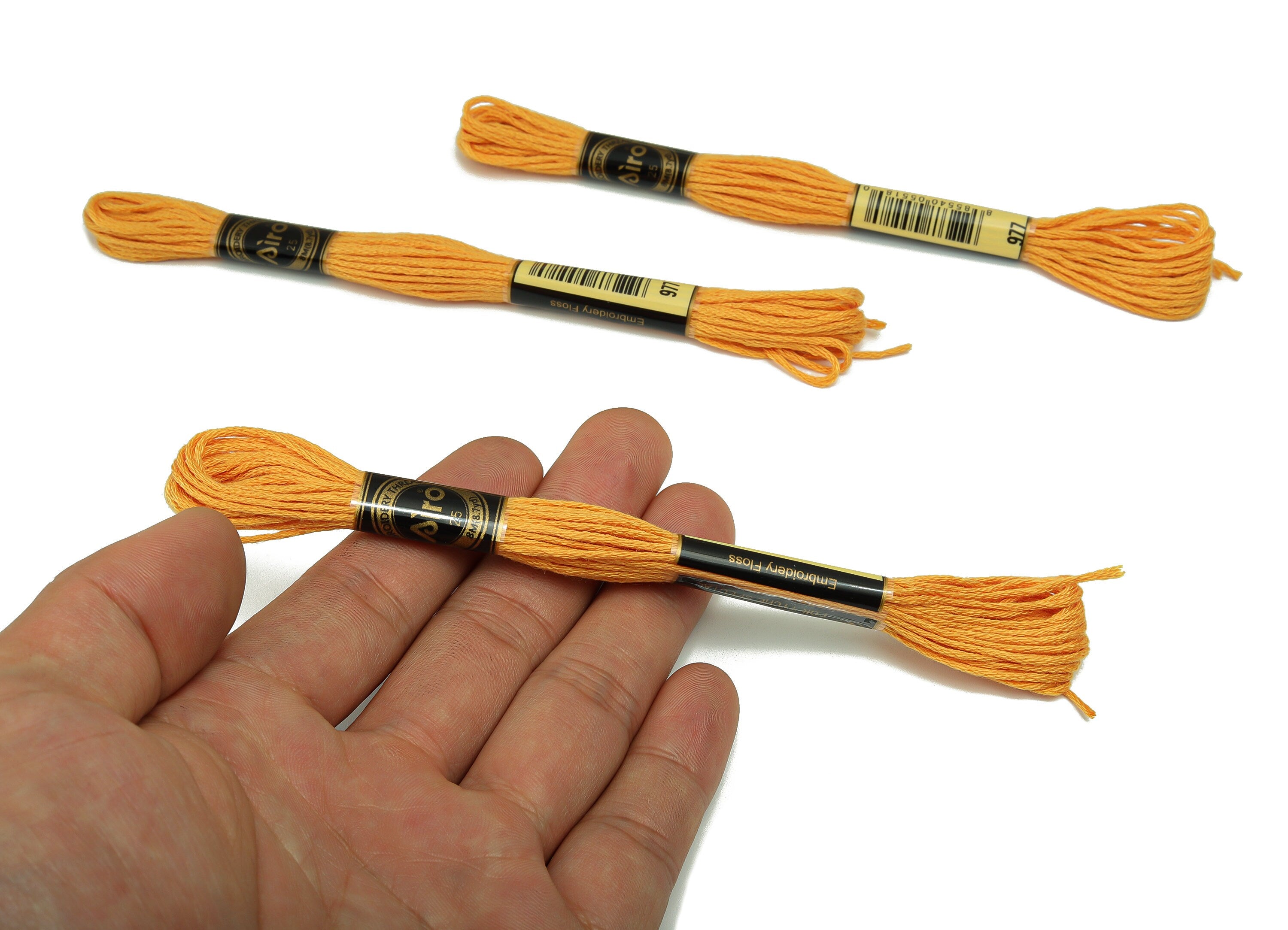 Embroidery Floss - 12 Skeins of 8 meters - Embroidery Thread - Cross Stitch Floss - Embroidery Accessories - HM1055-977 - DOMEDBAZAAR