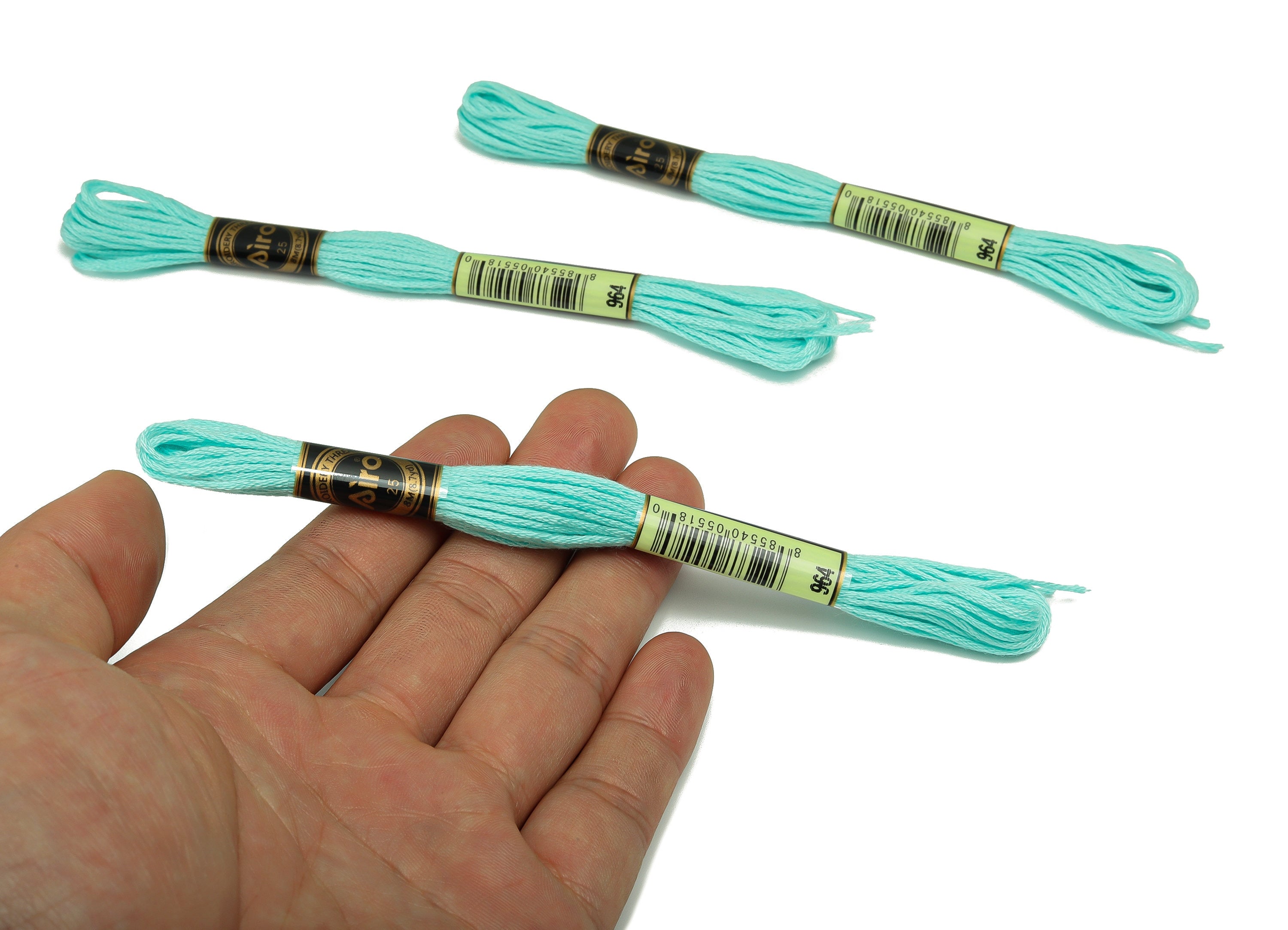 Embroidery Floss - 12 Skeins of 8 meters - Embroidery Thread - Cross Stitch Floss - Embroidery Accessories - HM1055-964 - DOMEDBAZAAR