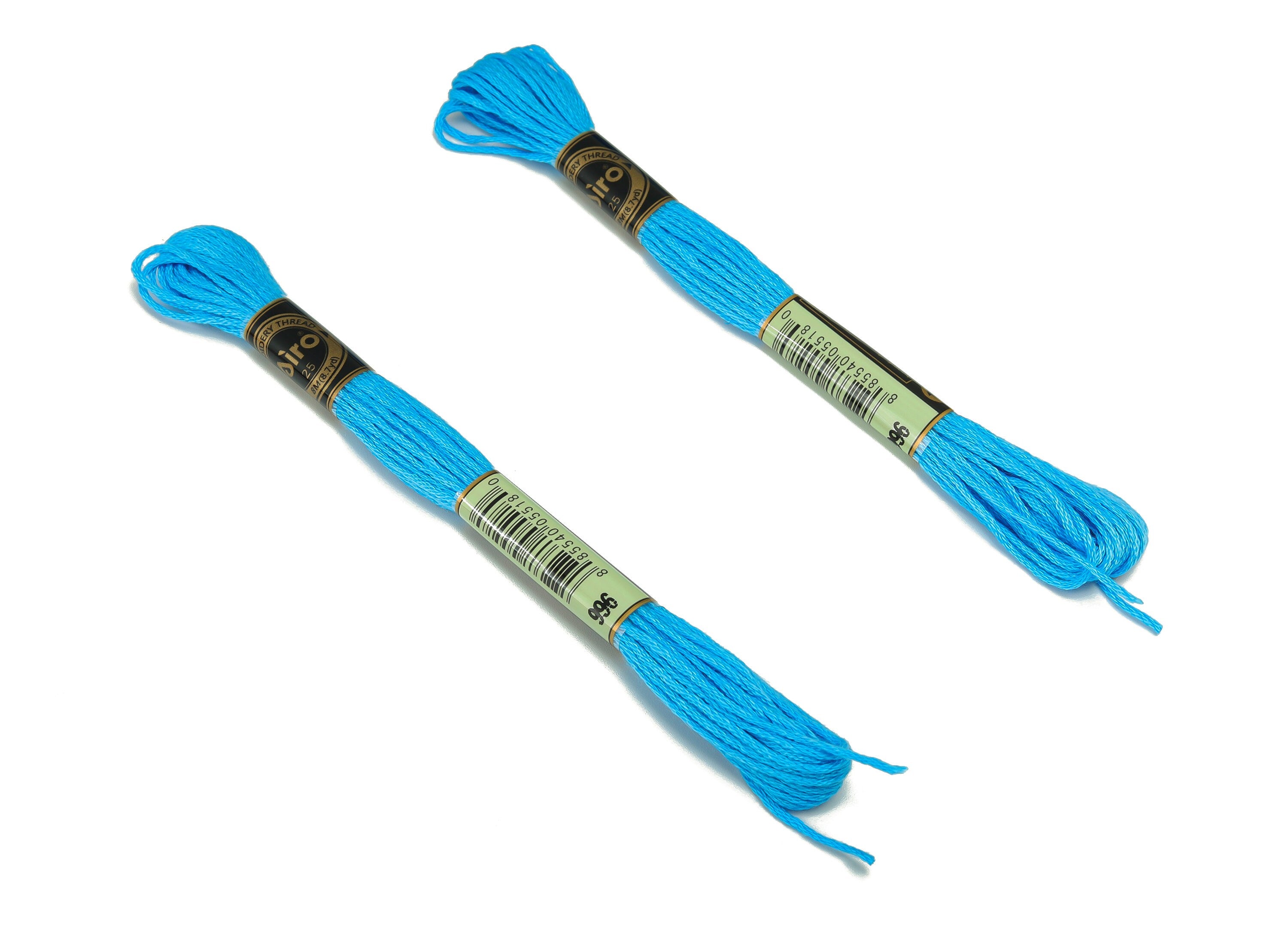 Embroidery Floss - 12 Skeins of 8 meters - Embroidery Thread - Cross Stitch Floss - Embroidery Accessories - HM1055-996 - DOMEDBAZAAR