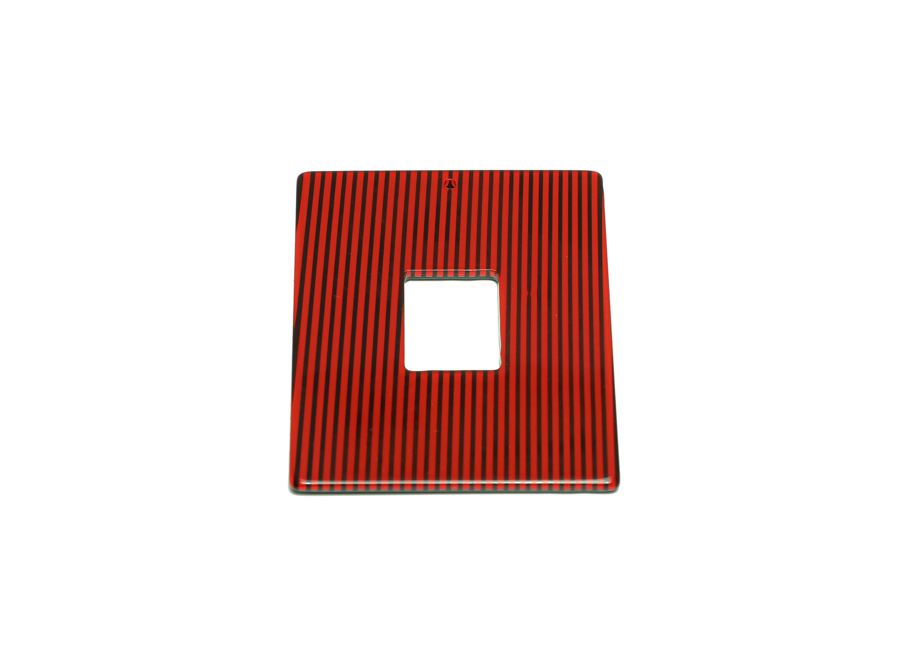PVC Stripes Charm - Rectangle Stripes Pendant - PVC Pattern Earring Charm - Jewelry Making - 49x40x2.5mm - AC2614-A940 - DOMEDBAZAAR