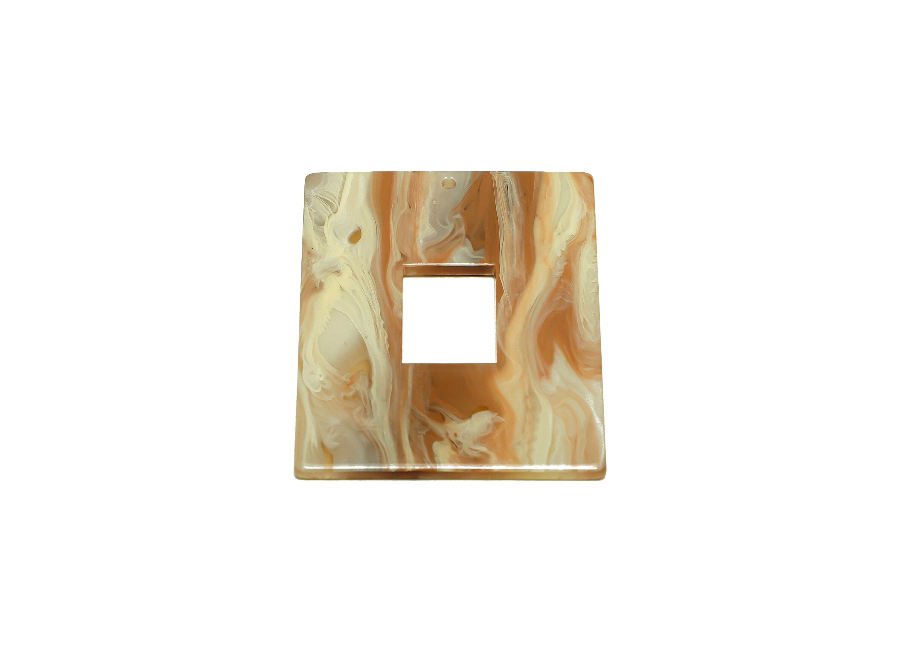 Acrylic Rectangle Charm - Rectangle Mix Color Pendant - Acrylic Earring Charm - Jewelry Making - Code:A961 - 48x39.09x2.53mm - AC2614-A961 - DOMEDBAZAAR
