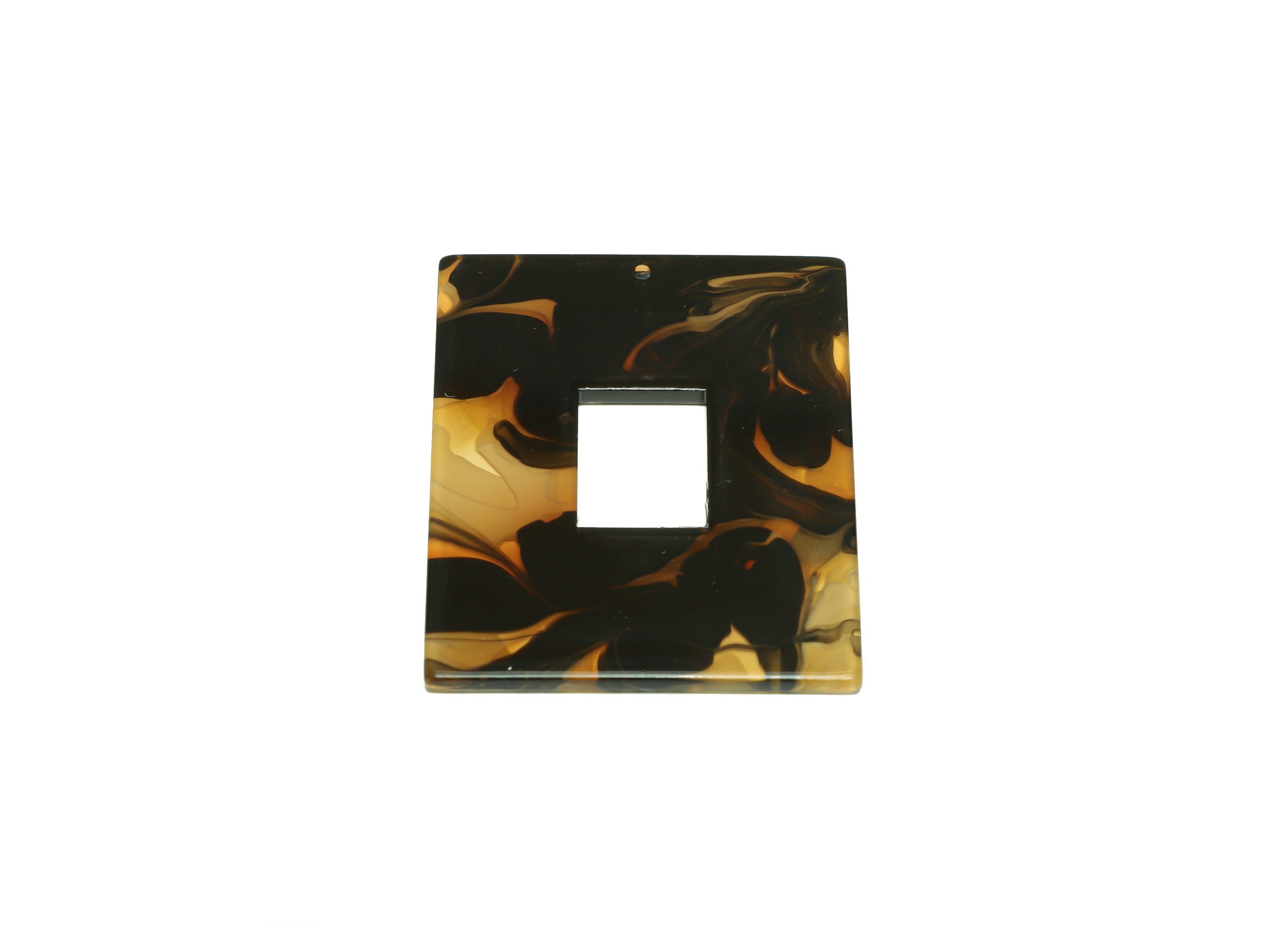 Acrylic Rectangle Charm - Rectangle Mix Color Pendant - Acrylic Earring Charm - Jewelry Making - Code:A931 - 48.86x39x 2.25mm - AC2614-A931 - DOMEDBAZAAR