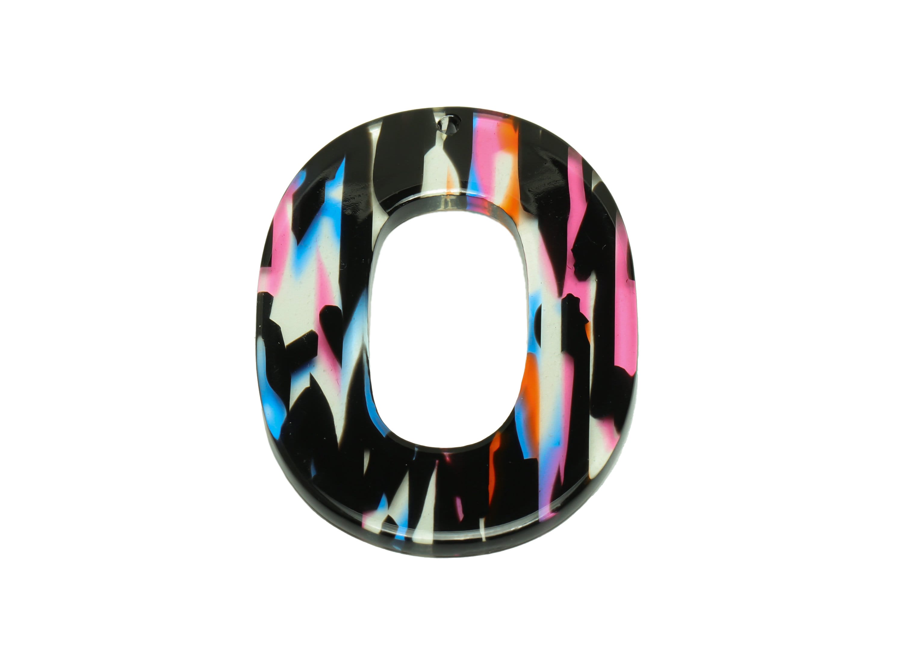 Acetate Oval Charms - Oval Earrings and Pendant - Geometry Earring Findings - Jewelry Supplies - Color Code:A565 - 47x34x2mm - AC2618-A565 - DOMEDBAZAAR