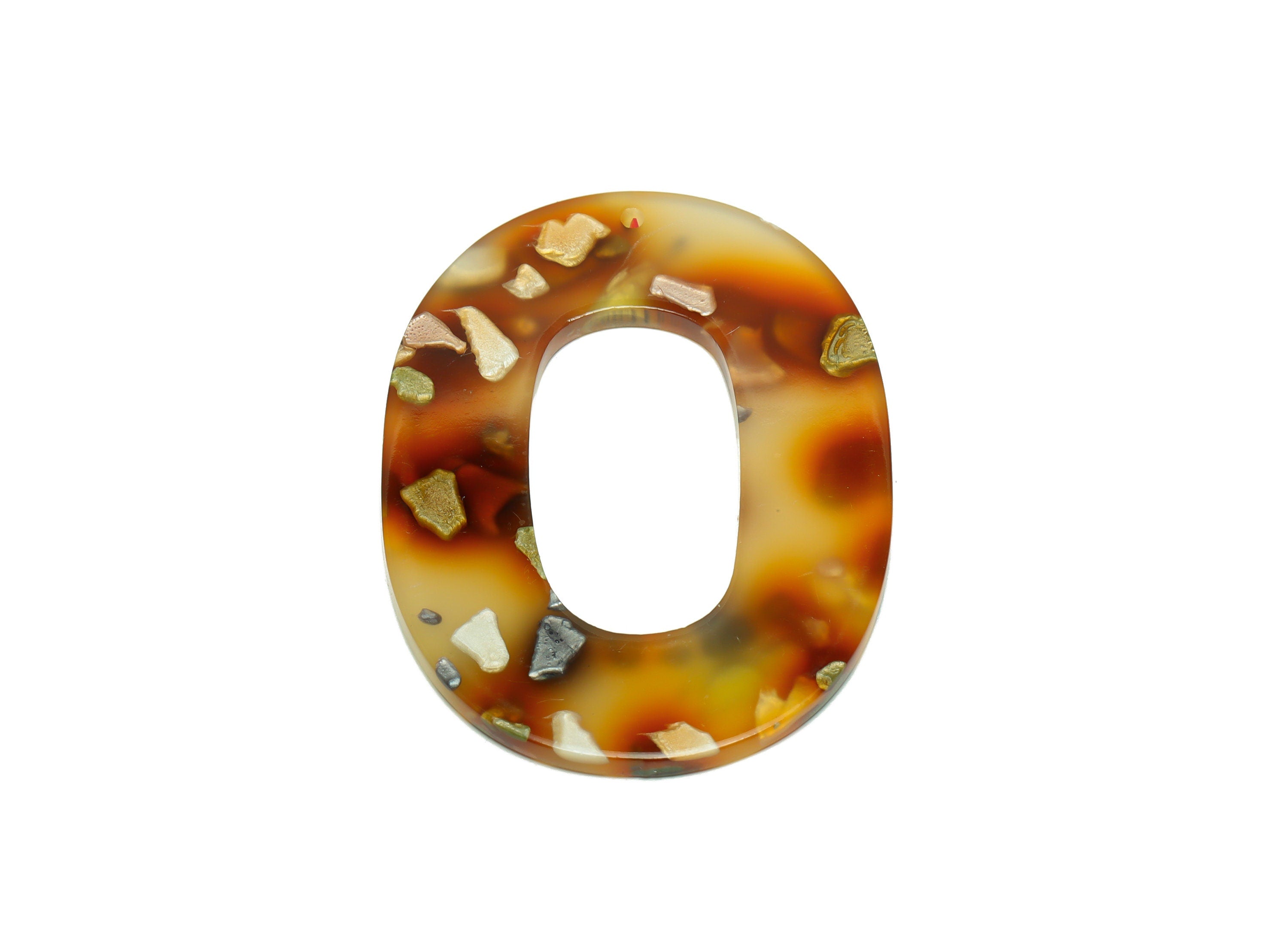 Acrylic Oval Charms - Oval Earrings and Pendant - Geometry Earring Findings - Jewelry Supplies - Color Code:A607 - 47x34x2mm - AC2618-A607 - DOMEDBAZAAR