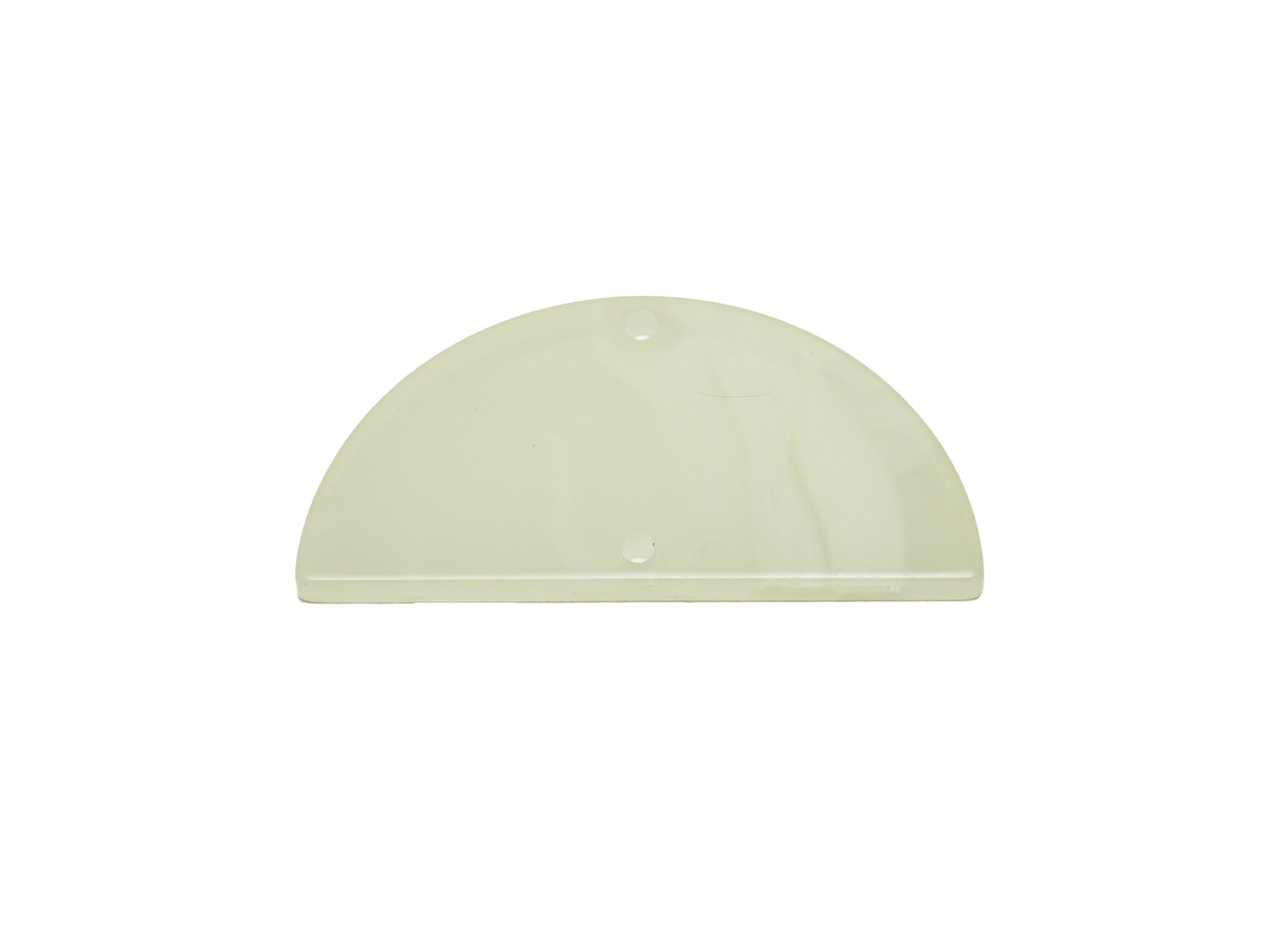 Acrylic Semi Circle Connectors Charms - 2 Holes Half Moon Earrings - Milky Earring Charm - Color Code:A520 - 33x16x2.77mm - AC2619-A520 - DOMEDBAZAAR