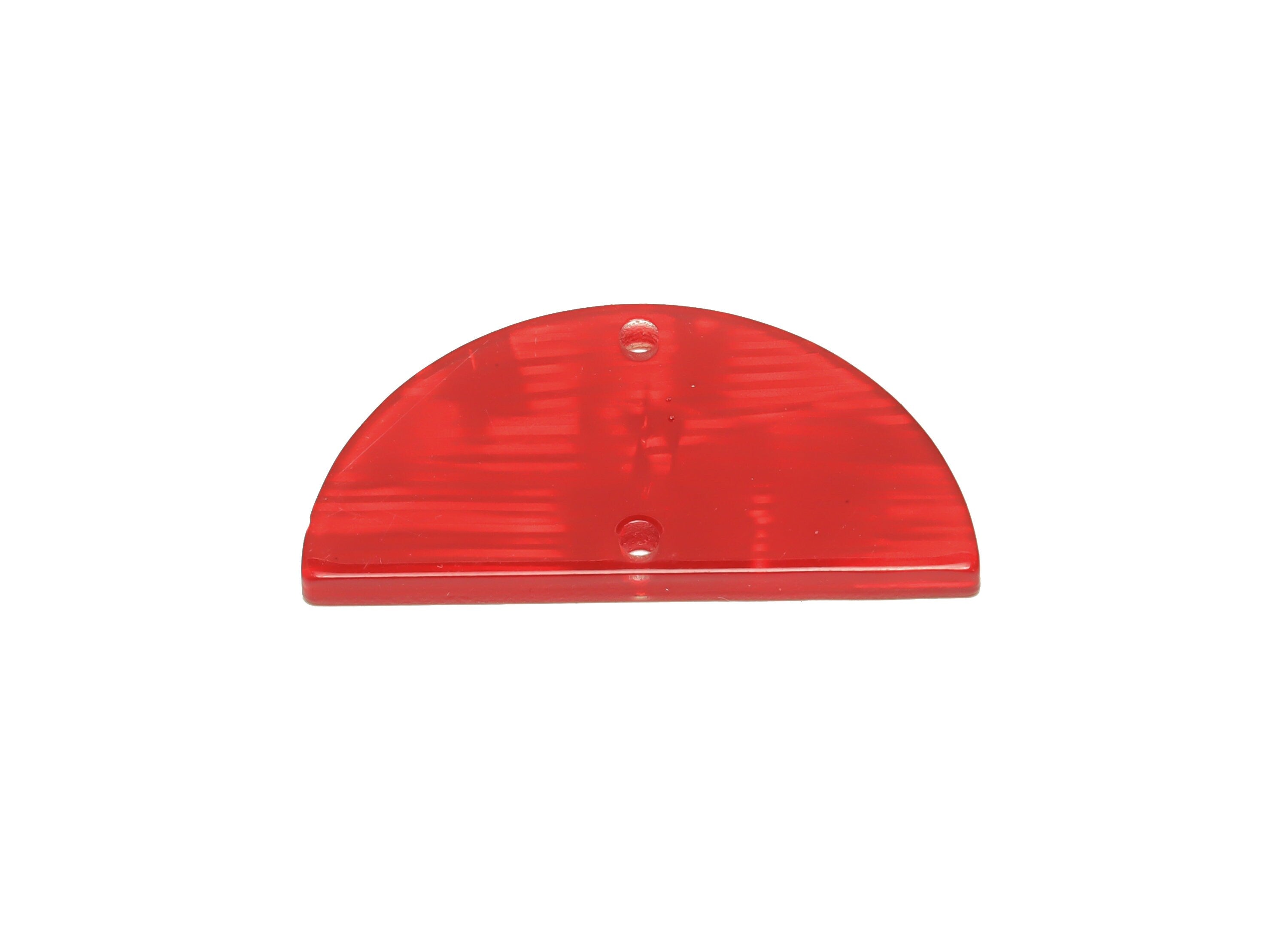 PVC Semi Circle Connectors Charms - 2 Holes Half Moon Earrings - Red Shell Looking Earring Charm - Color Code:A900 - 33x16x3mm - AC2619-A900 - DOMEDBAZAAR