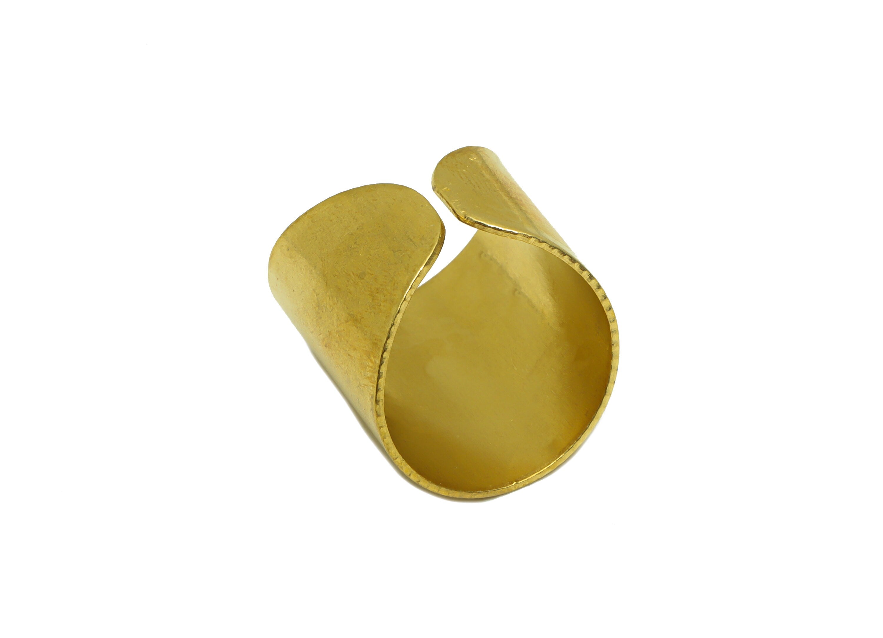Brass Geometry Rings - Raw Brass Wide Charm - Raw Brass Rings - Jewlery Supplies - 23.63x19.93x0.98mm - PP8624 - DOMEDBAZAAR