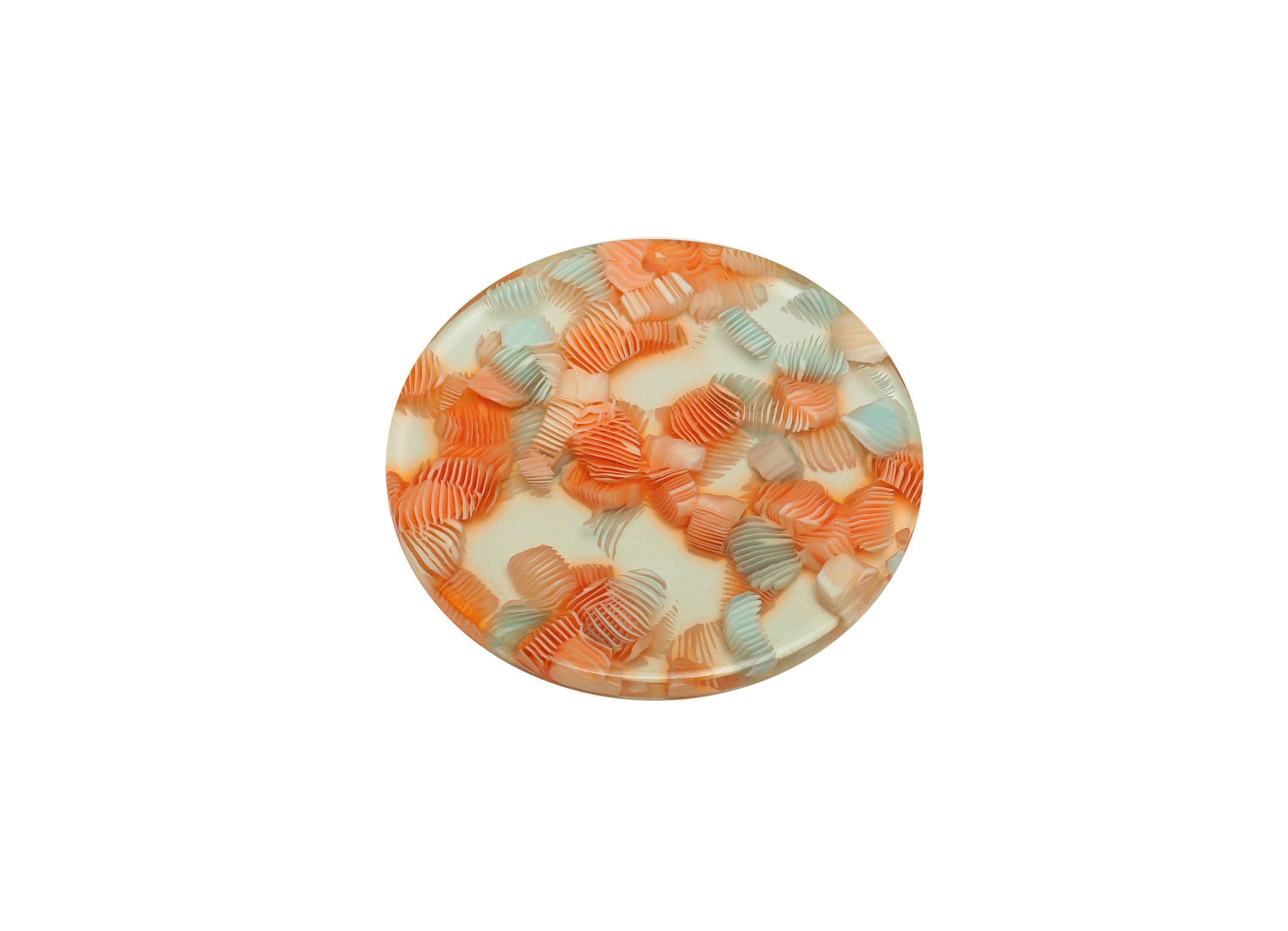 Acetate Round Charms - Circle Earrings and Pendant - Transparent Earring Findings - Jewelry Supplies - Color Code:A976 - 35x35x3mm -AC2621 - DOMEDBAZAAR