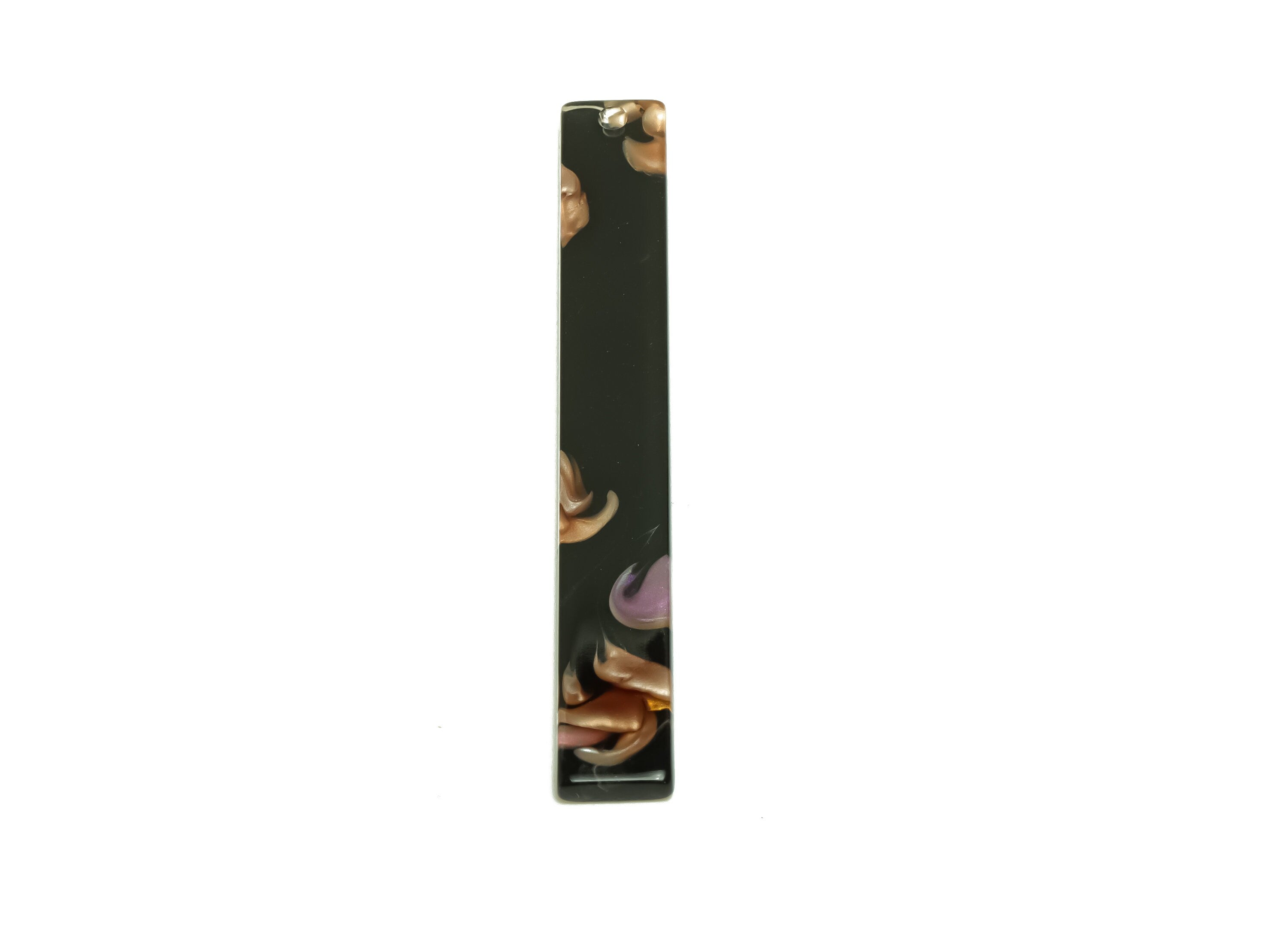 Acrylic Stick Charms - Bar Earrings and Pendant - Flower Charm - Jewelry Supplies - Color Code: A949 - 59x7.8x2.56mm - AC2622-A949 - DOMEDBAZAAR