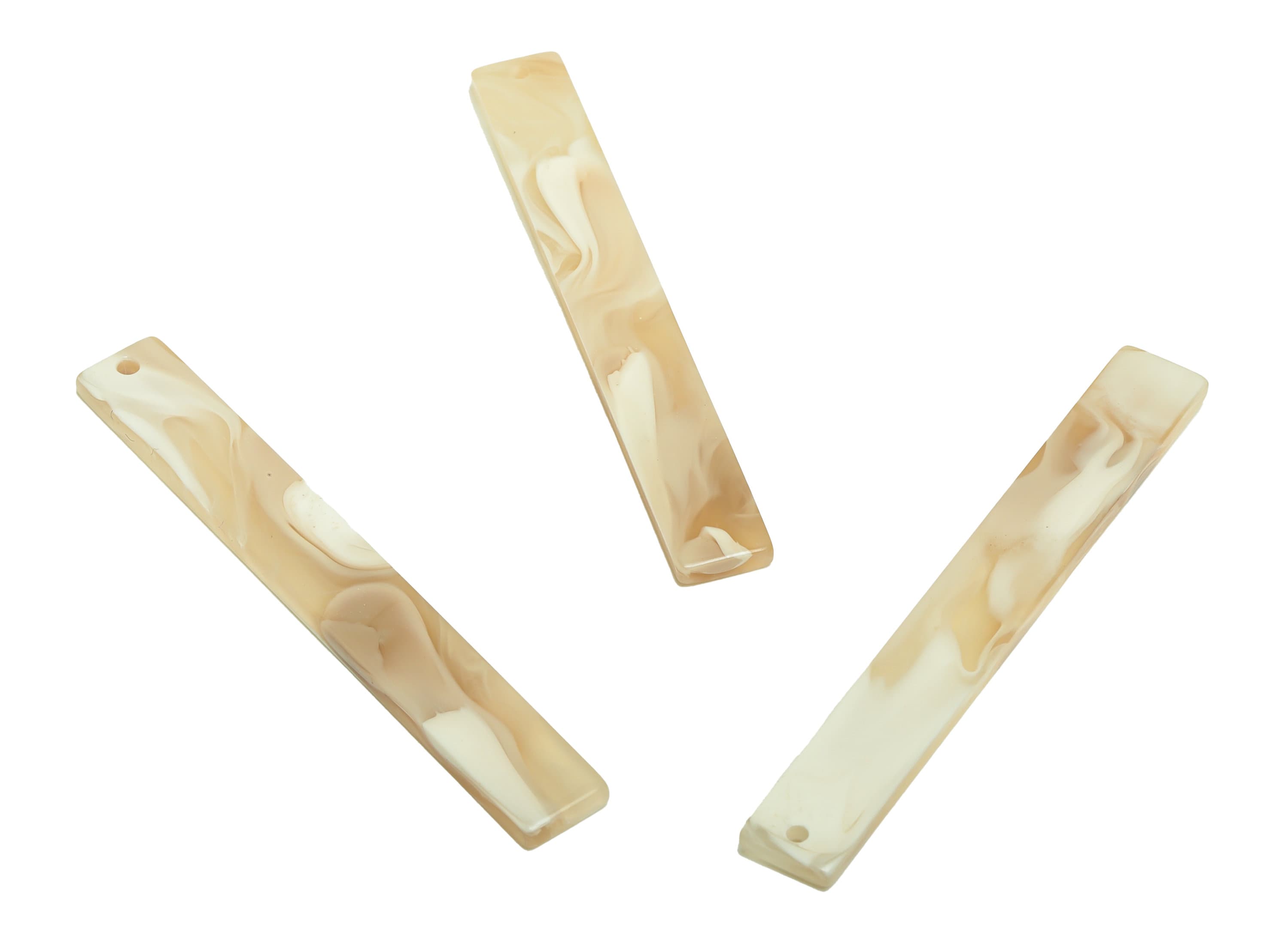 Acrylic Stick Charms - Bar Earrings and Pendant - Rainbow Earring Charm - Jewelry Supplies - Color Code: A966 - 59x7.8x2.5mm - AC2622-A966 - DOMEDBAZAAR