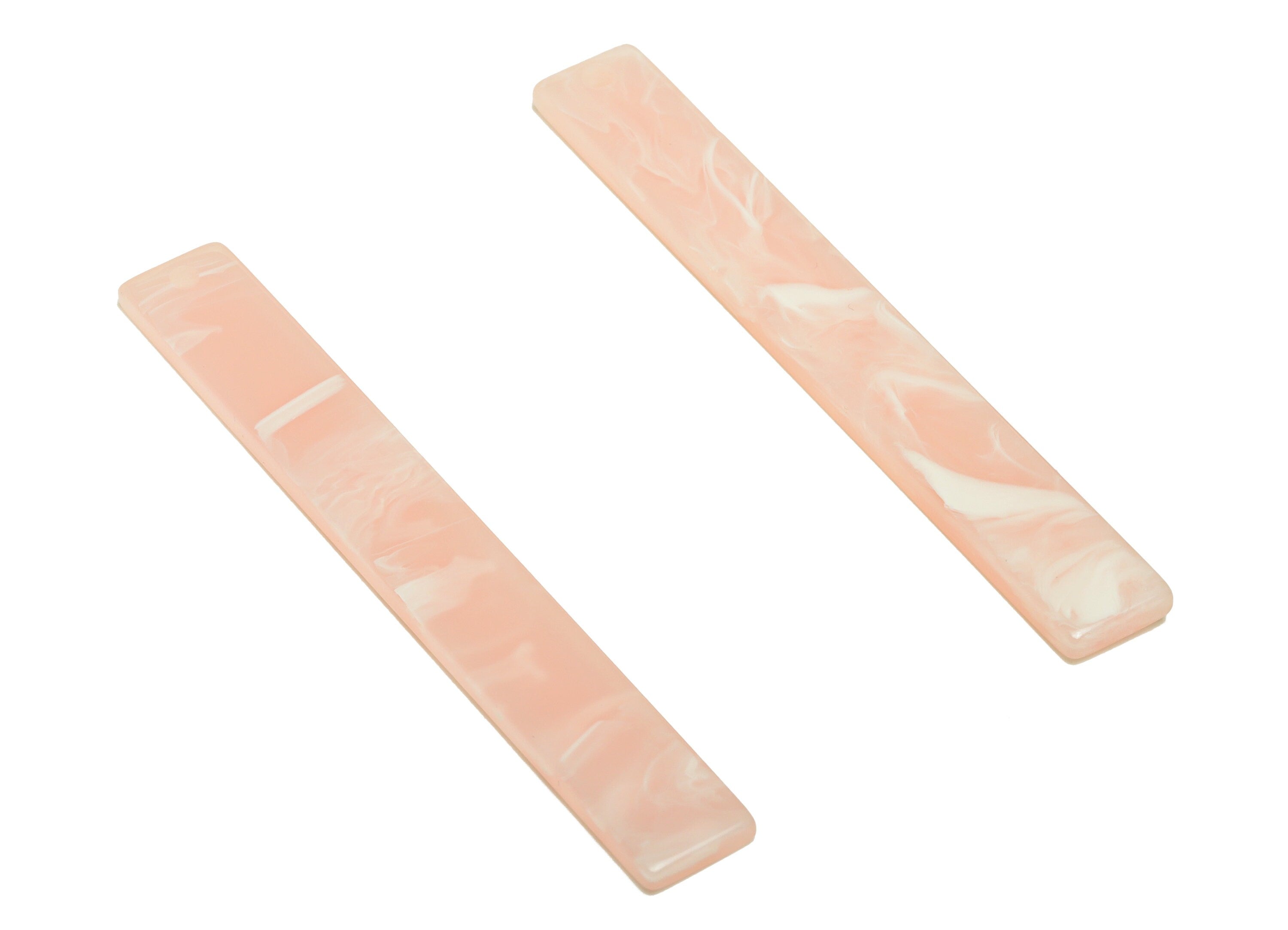 Acrylic Stick Charms - Bar Earrings and Pendant - Pink & White Earring Charm - Jewelry Supplies - Color Code: A933 - 59x7.8x2.5mm - AC2622 - DOMEDBAZAAR