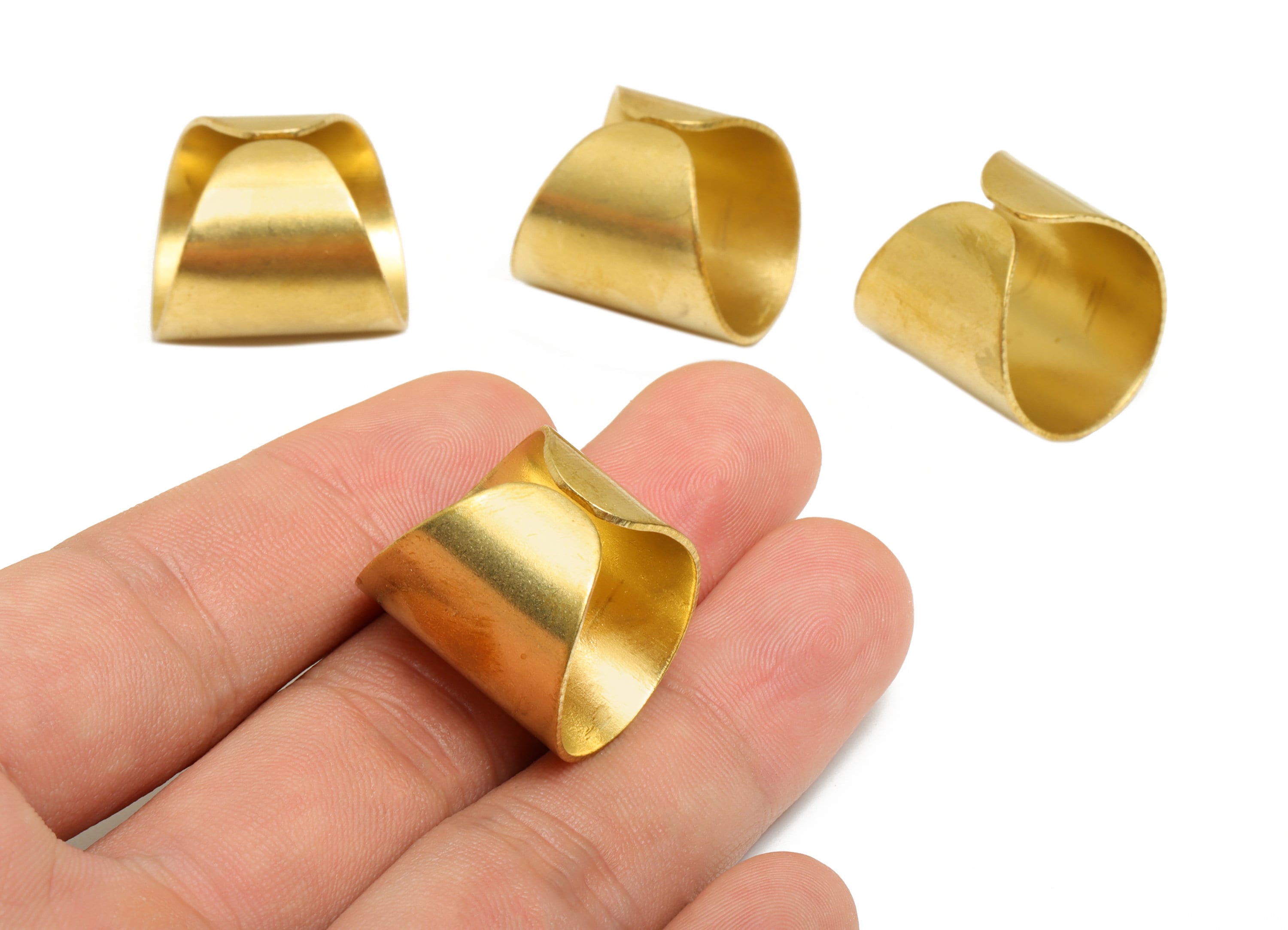 Brass Geometry Rings - Raw Brass Wide Charm - Raw Brass Rings - Jewlery Supplies - 23.63x19.93x0.98mm - PP8624 - DOMEDBAZAAR