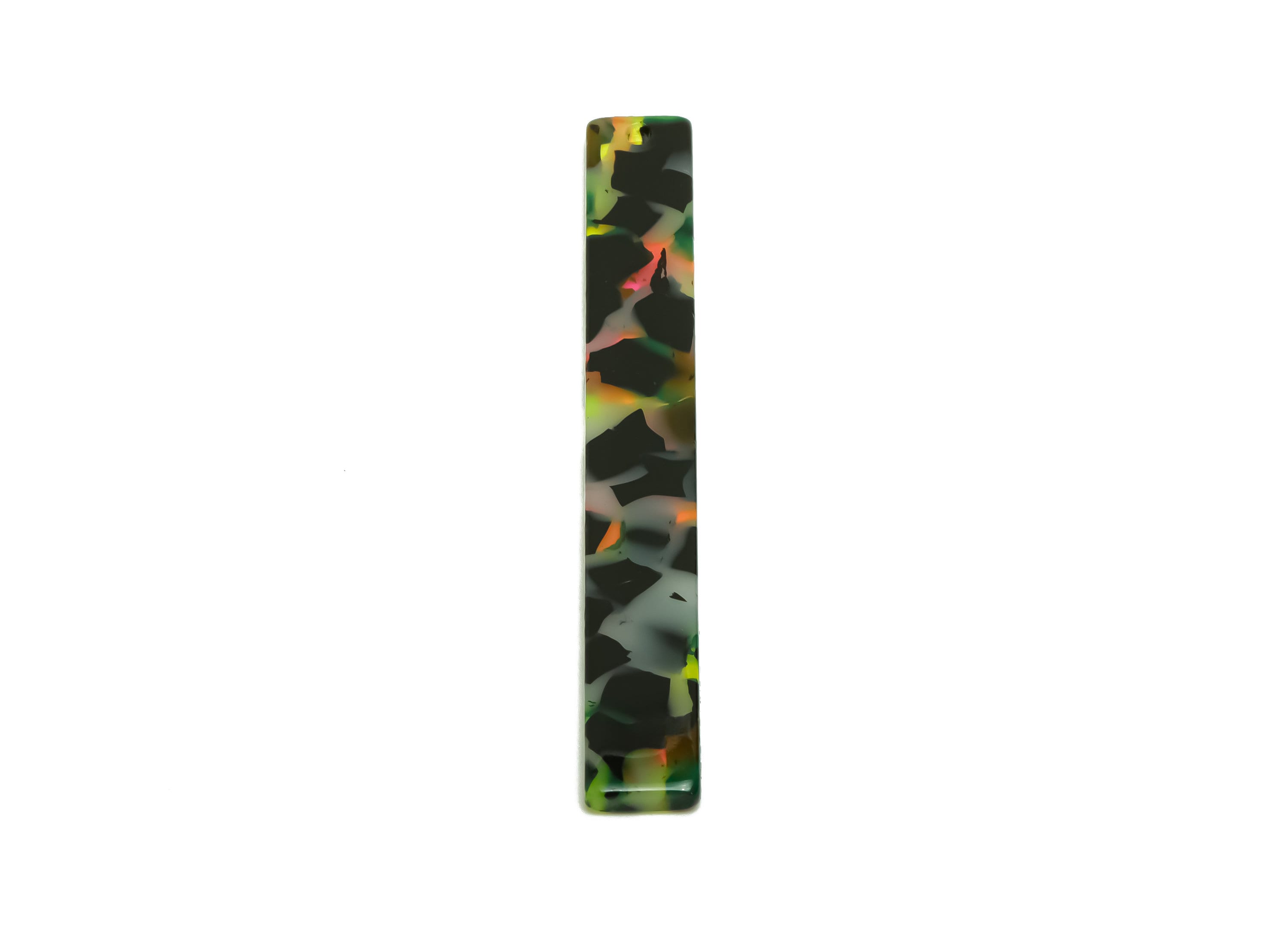 Acetate Stick Charms - Bar Earrings and Pendant - Tortoise Shell Charm - Jewelry Supplies - Color Code: A1008 - 59x7.8x2.56mm - AC2622-A1008 - DOMEDBAZAAR