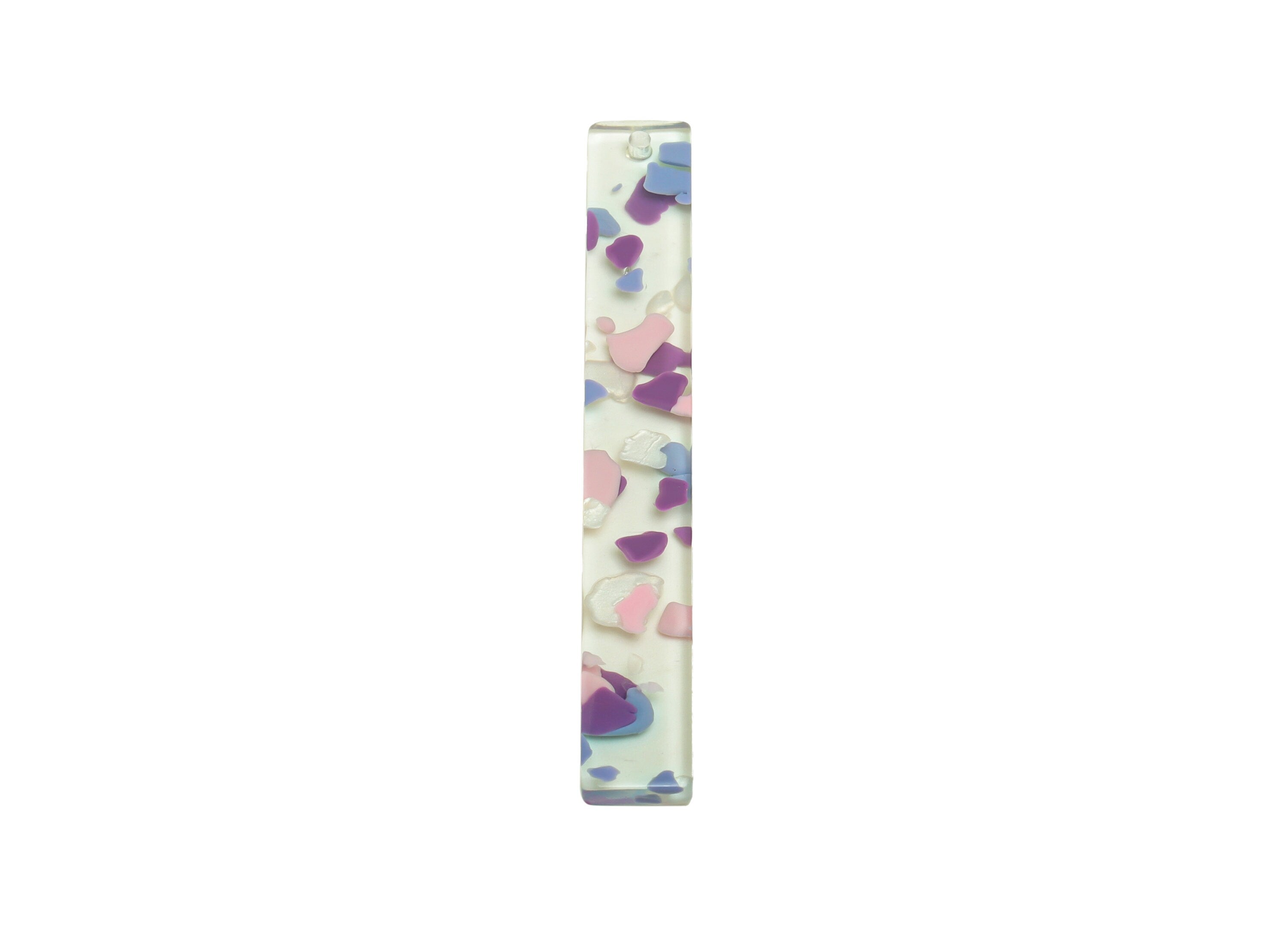 Acrylic Stick Charms - Bar Earrings and Pendant - Transparent Charm - Jewelry Supplies - Color Code: A1003 - 59x7.8x2.56mm - AC2622-A1003 - DOMEDBAZAAR