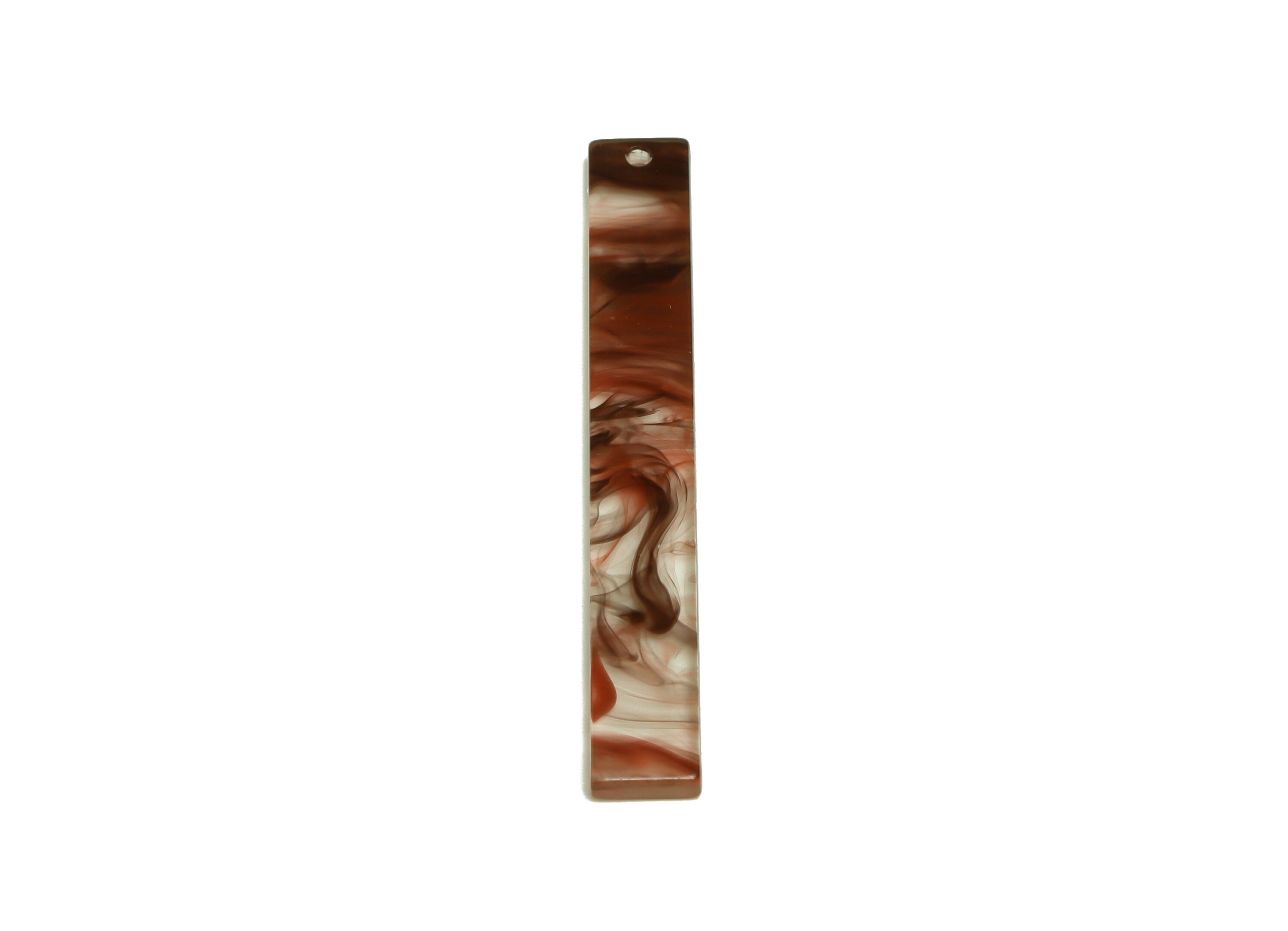 Acrylic Stick Charms - Bar Earrings and Pendant - Brown Earring Charm - Jewelry Supplies - Color Code: A967 - 59x7.8x2.56mm - AC2622-A967 - DOMEDBAZAAR