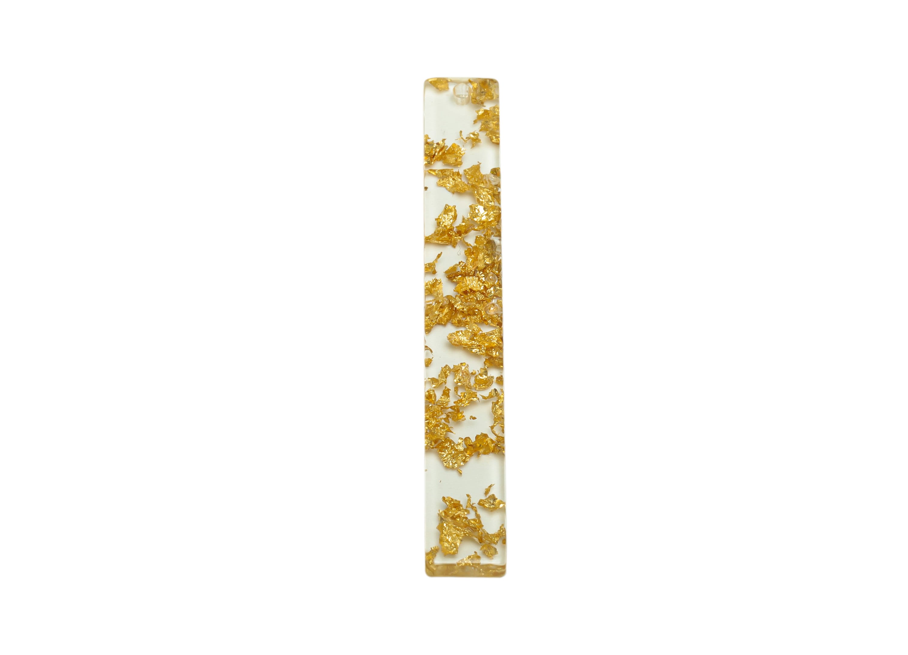 Acrylic Stick Charms - Bar Earrings and Pendant - Transparent Confetti Charm - Jewelry Supplies - Color Code: A587 - 59x7.8x2.56mm - AC2622 - DOMEDBAZAAR