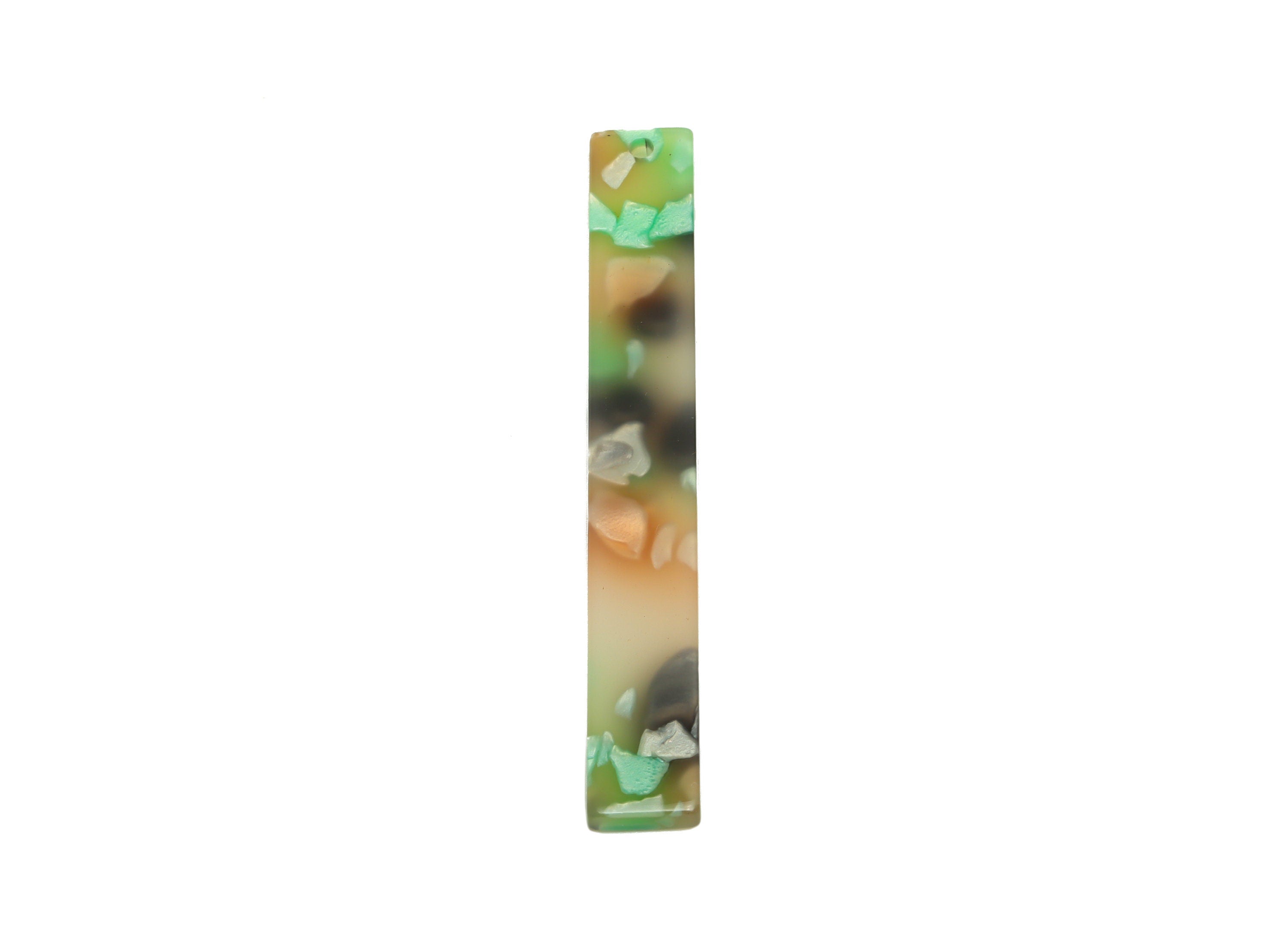 Acrylic Stick Charms - Bar Earrings and Pendant - Rainbow Earring Charm - Jewelry Supplies - Color Code: A761 - 59x7.8x2.5mm - AC2622-A761 - DOMEDBAZAAR