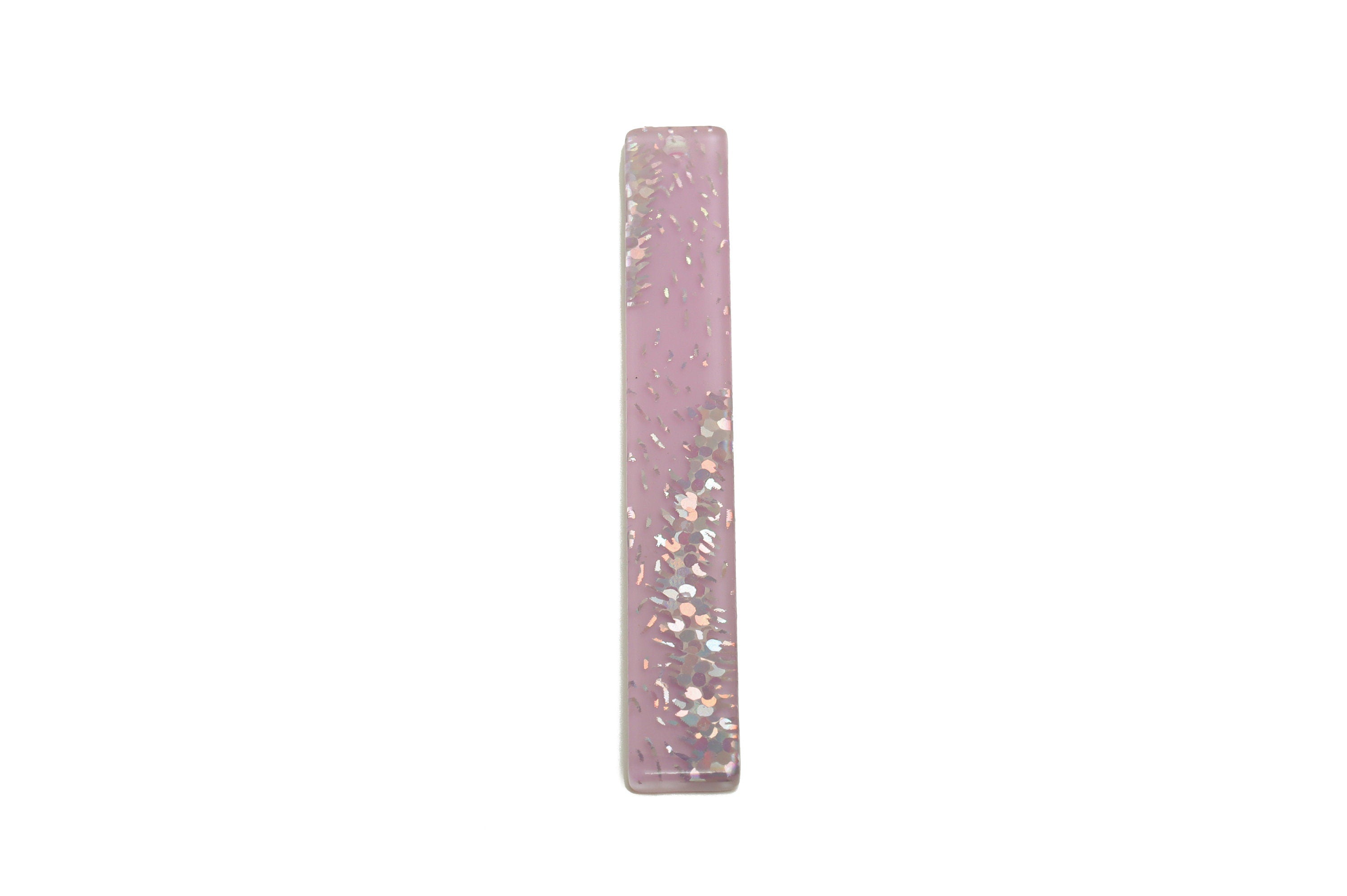 PVC Stick Charms - Bar Earrings and Pendant - Purple Sequins Charm - Jewelry Supplies - Color Code: A1006 - 59x7.8x2.56mm - AC2622-A1006 - DOMEDBAZAAR