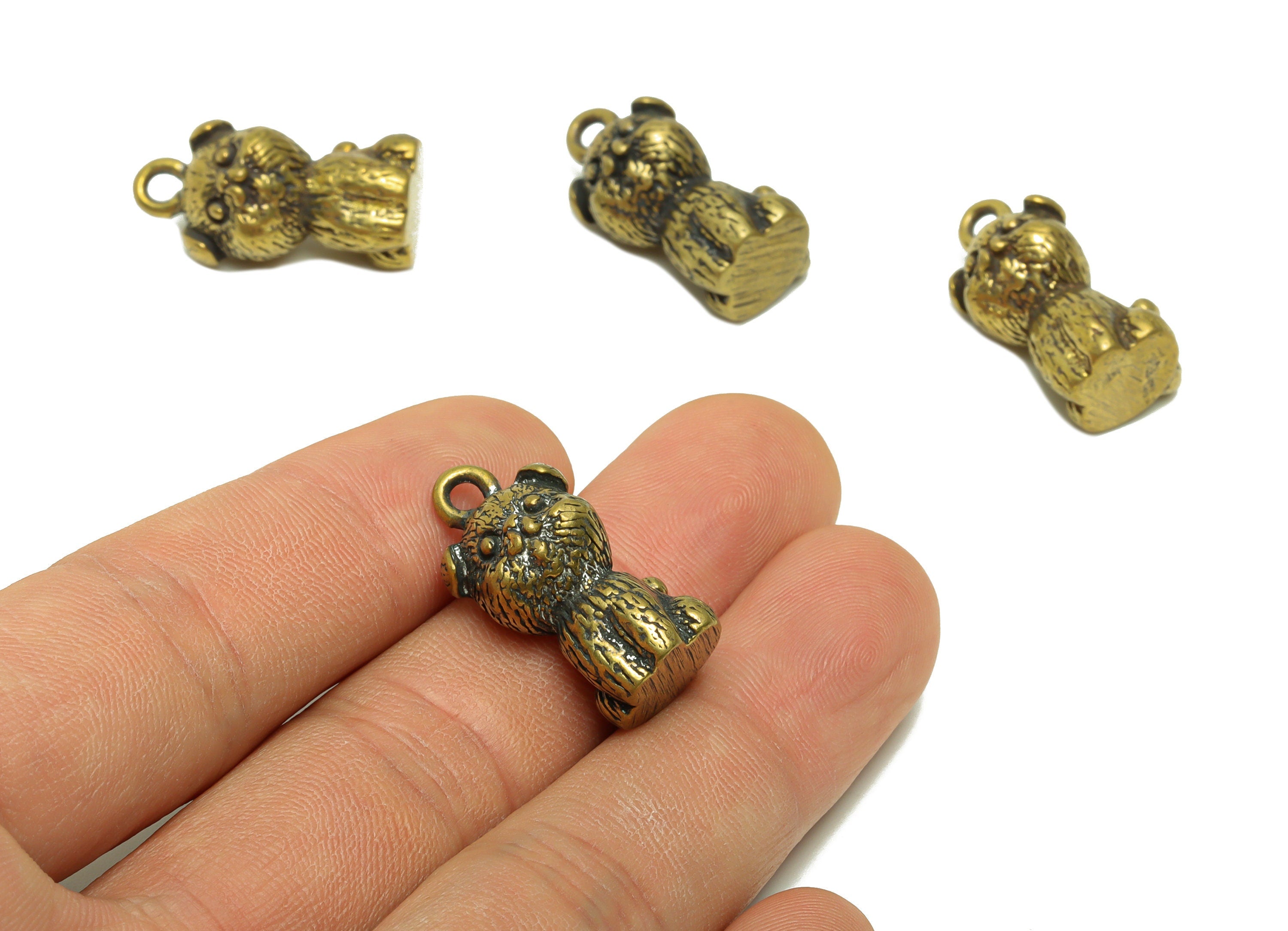 Brass Cat Charm - Raw Brass Cat Earring Charms - Antique Looking Pendant - Cat Figure - For necklace - Pet Charm - 59x20x8mm - PP8758 - DOMEDBAZAAR