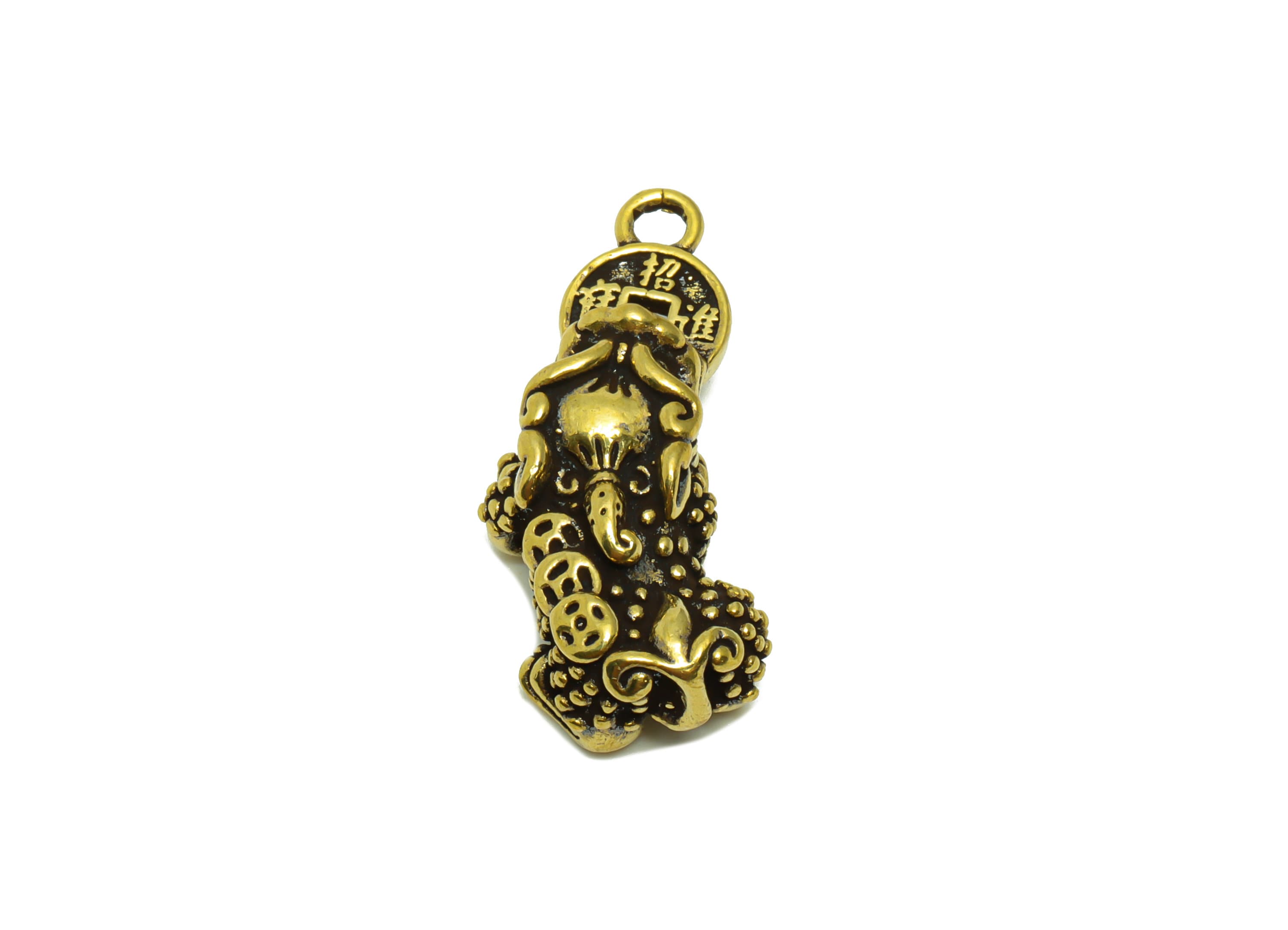 Brass Brave Troops Charm - Raw Brass Brave Troops Money Earring Charms - Antique Looking Pendant -Brave Troop Figure - 32x13x9mm - PP8738 - DOMEDBAZAAR
