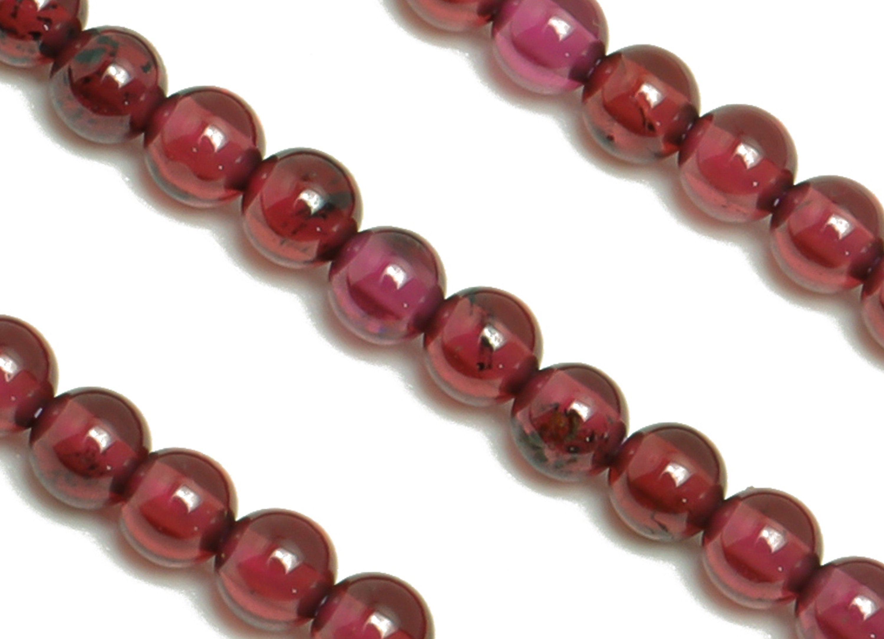 Garnet Round Beads - Stone Crystal - Purple Garnet Beads - 15.5 " / 1 Strand Round 2.5mm Beads - Natural Stone Gemstone Beads - NS1916 - DOMEDBAZAAR