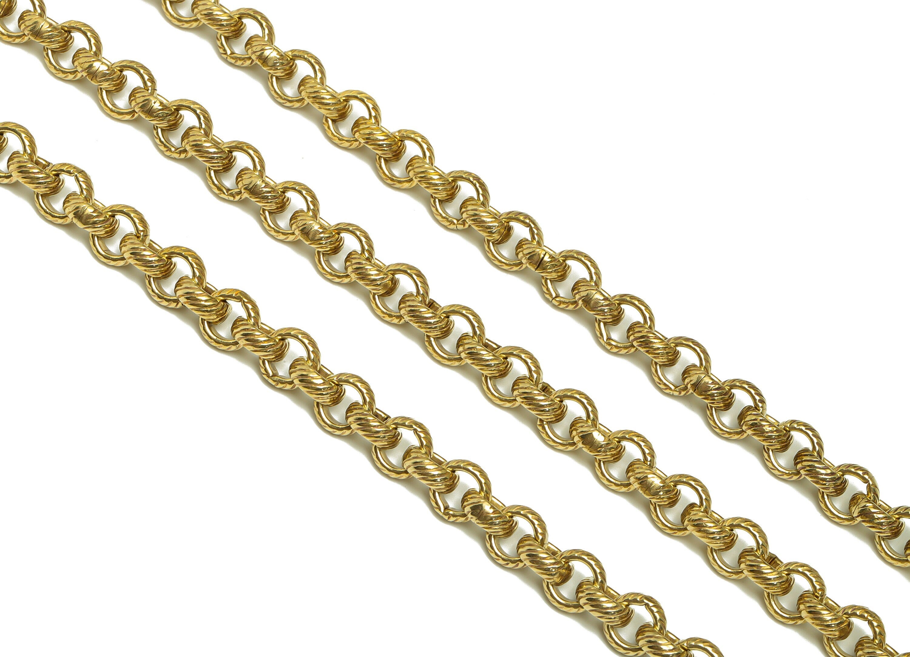 8,5mm Brass Rolo Chain - Textured Rolo Chain hammered Chain - Handmade Chain Textured Round Link Chain - CC1250 - DOMEDBAZAAR