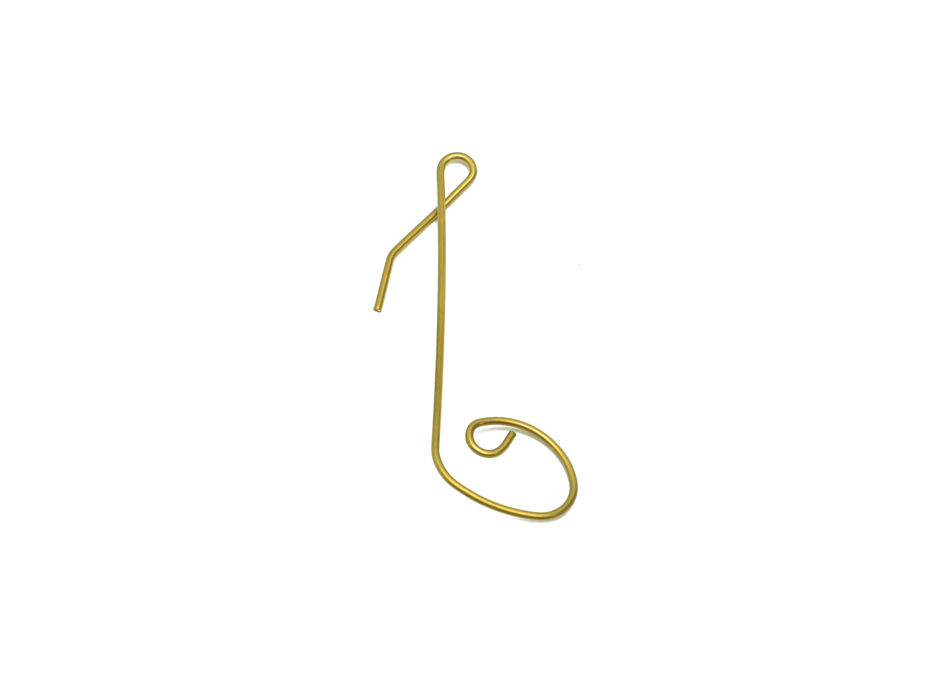 Brass Note Wire Earring Charm - Brass Note Wire Earring Charm - Music Note Wire Earring Charm - Twine Wire Earring Charm- 52x29x1mm - PP9021 - DOMEDBAZAAR