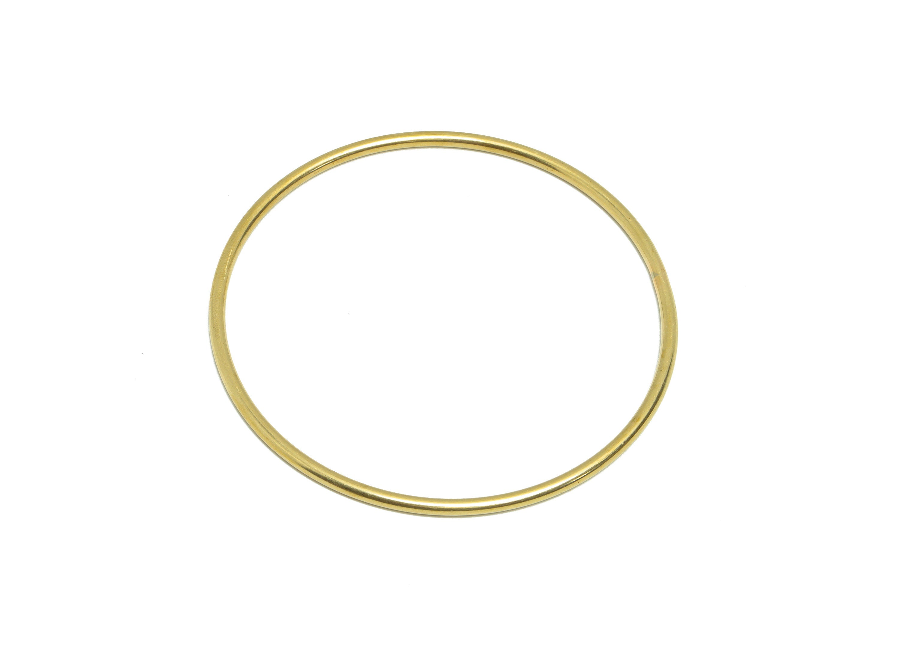 Brass Hoop Bracelet - Brass Circle Bracelet - Brass Ring Bracelet - Wire Bracelet - For Bracelet - Jewelry Supplies - 69x69x2.3mm - PP9426 - DOMEDBAZAAR